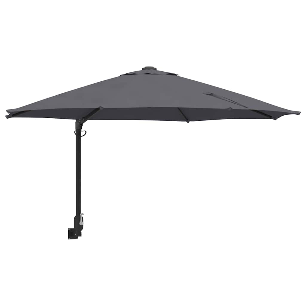vidaXL Sombrilla de jardín Antracita 248 x 248 x 148 cm
