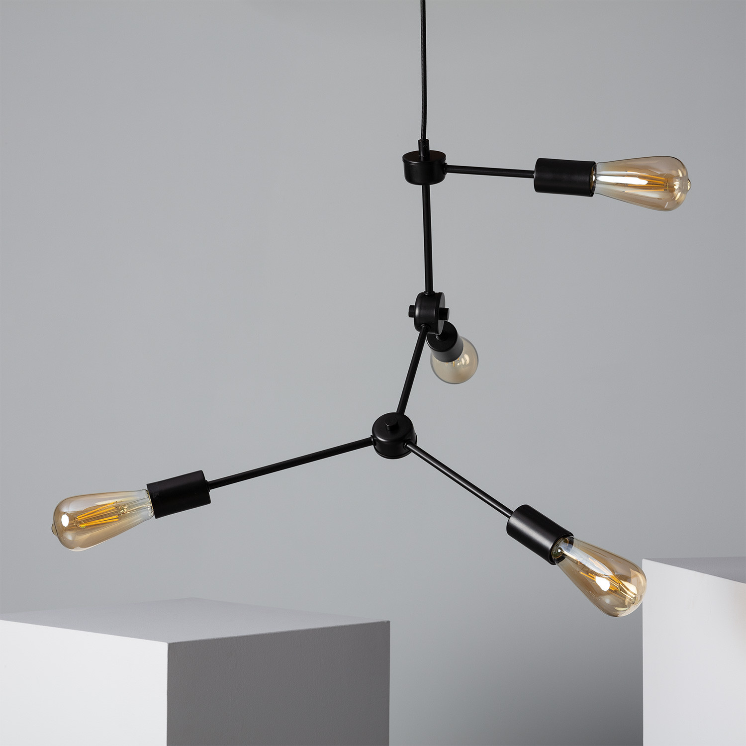 Ledkia Lámpara Colgante de Metal Molecular