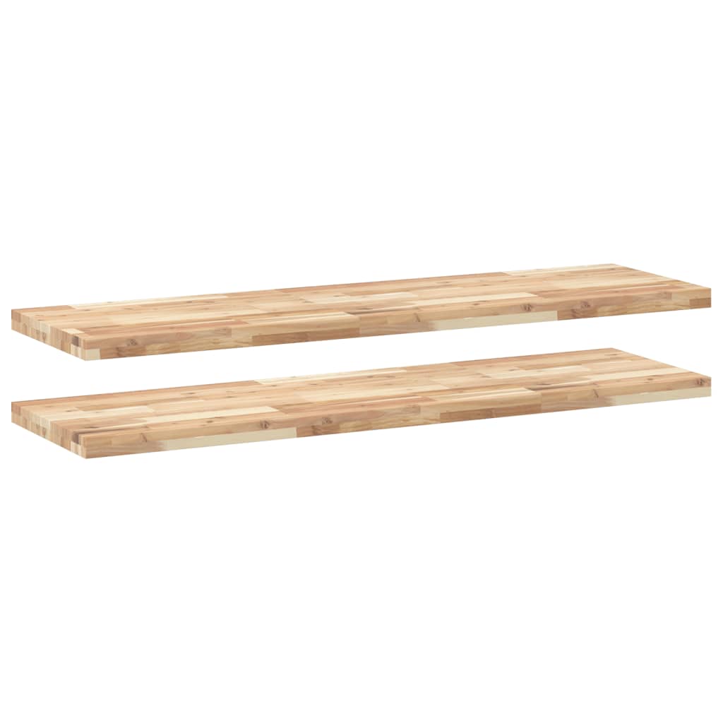 Vidaxl Estante Flotante de Madera Acacia Aceite 120x40x4cm Marrón