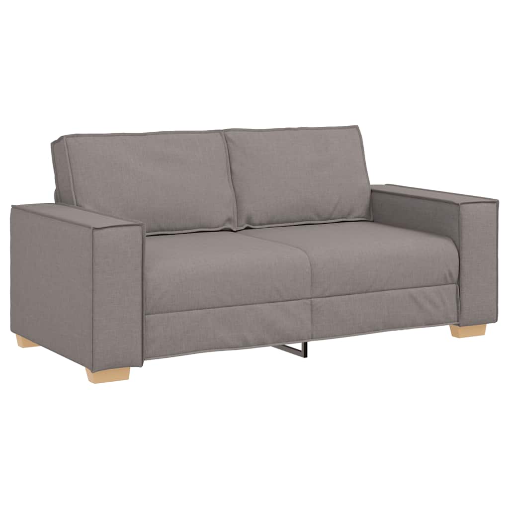 vidaXL Sofá de 2 plazas gris topo 180x78x84 cm tela