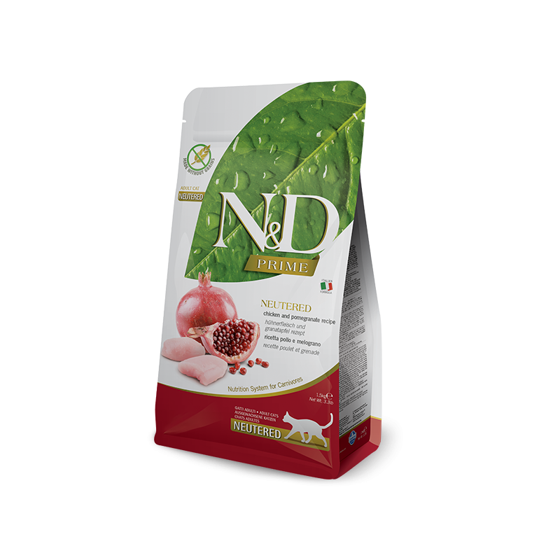 Farmina N&D Prime Cat Adult Neutered Pollo Y Granada 5 Kg