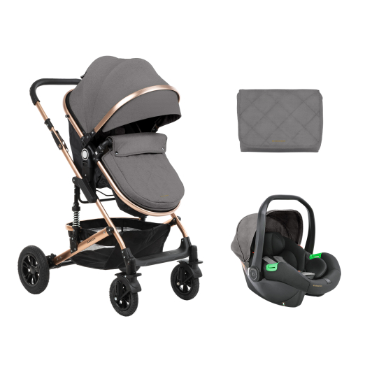 Kikka Boo Cochecito Kikkaboo Amaia 3 Piezas - Ligero, Seguro y Cómodo para el Bebé