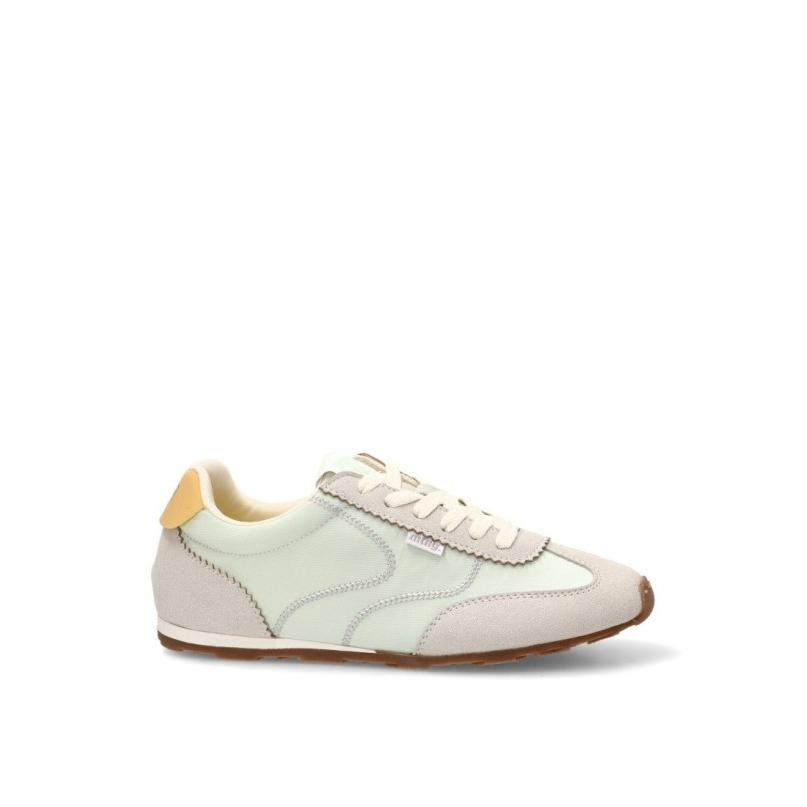 Zapatillas Casual Mustang - Mujer - Suela Plana - Modelo 60951 - Color Verde