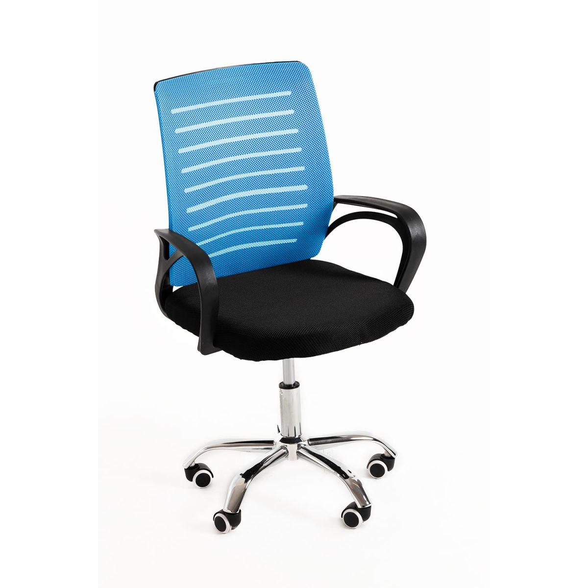 Regalos Miguel - Silla de Oficina Visi en Azul claro - Máxima Ergonomía - Ideal para Escritorio y Gaming
