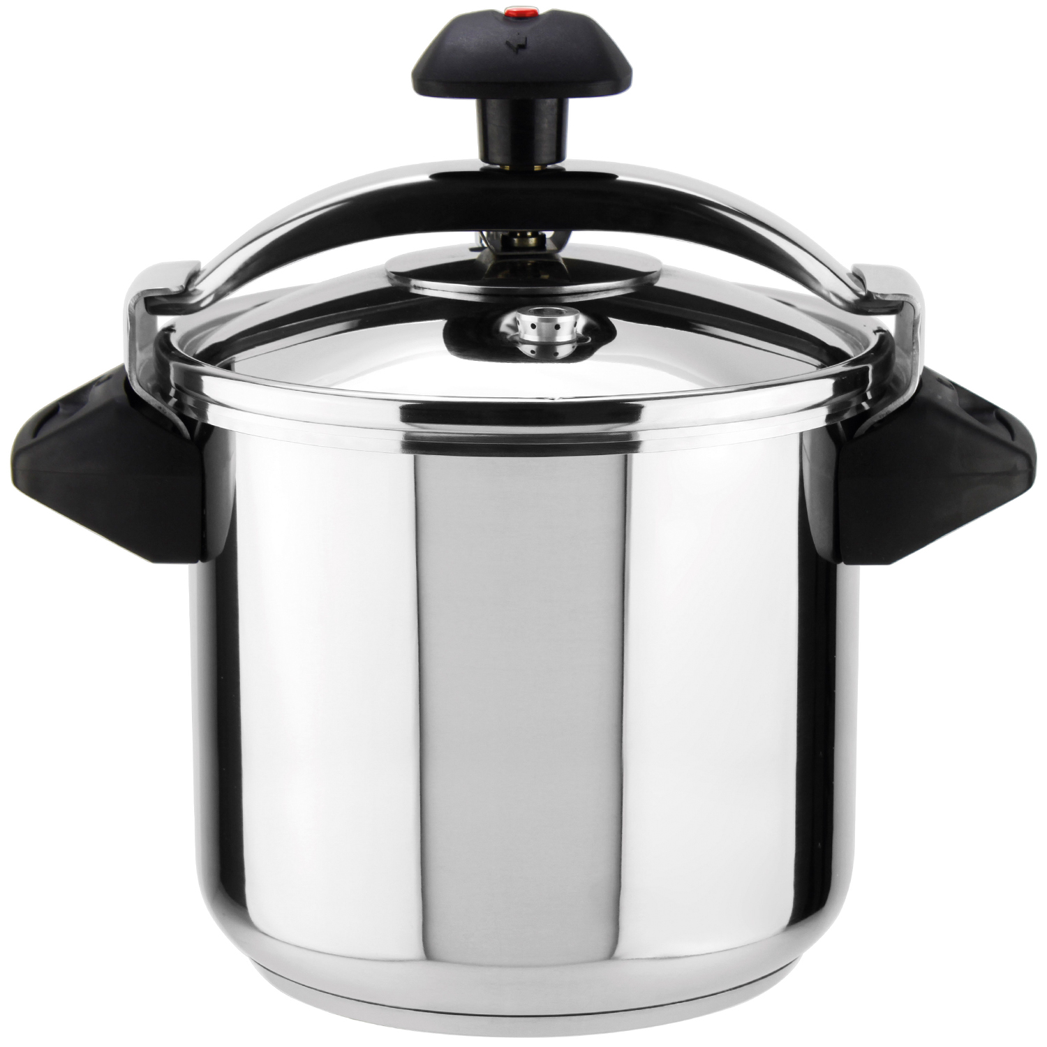 Magefesa Inoxtar - Olla a Presión Tradicional de Acero Inoxidable 18/10, Inducción, Cocina Sana, Pomo Rotatorio, Fondo Termo-Difusor de 5 Capas