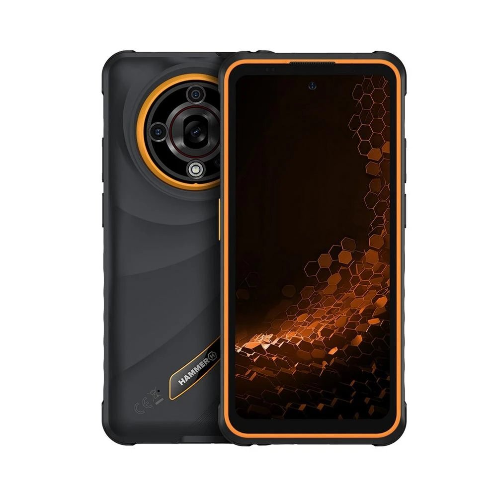 Smartphone Hammer IRON 6 5G MGS0000030505 256 GB 8 GB RAM 6,56" 5G Lector huella Resistente caídas eSIM Resistencia IP69 Negro