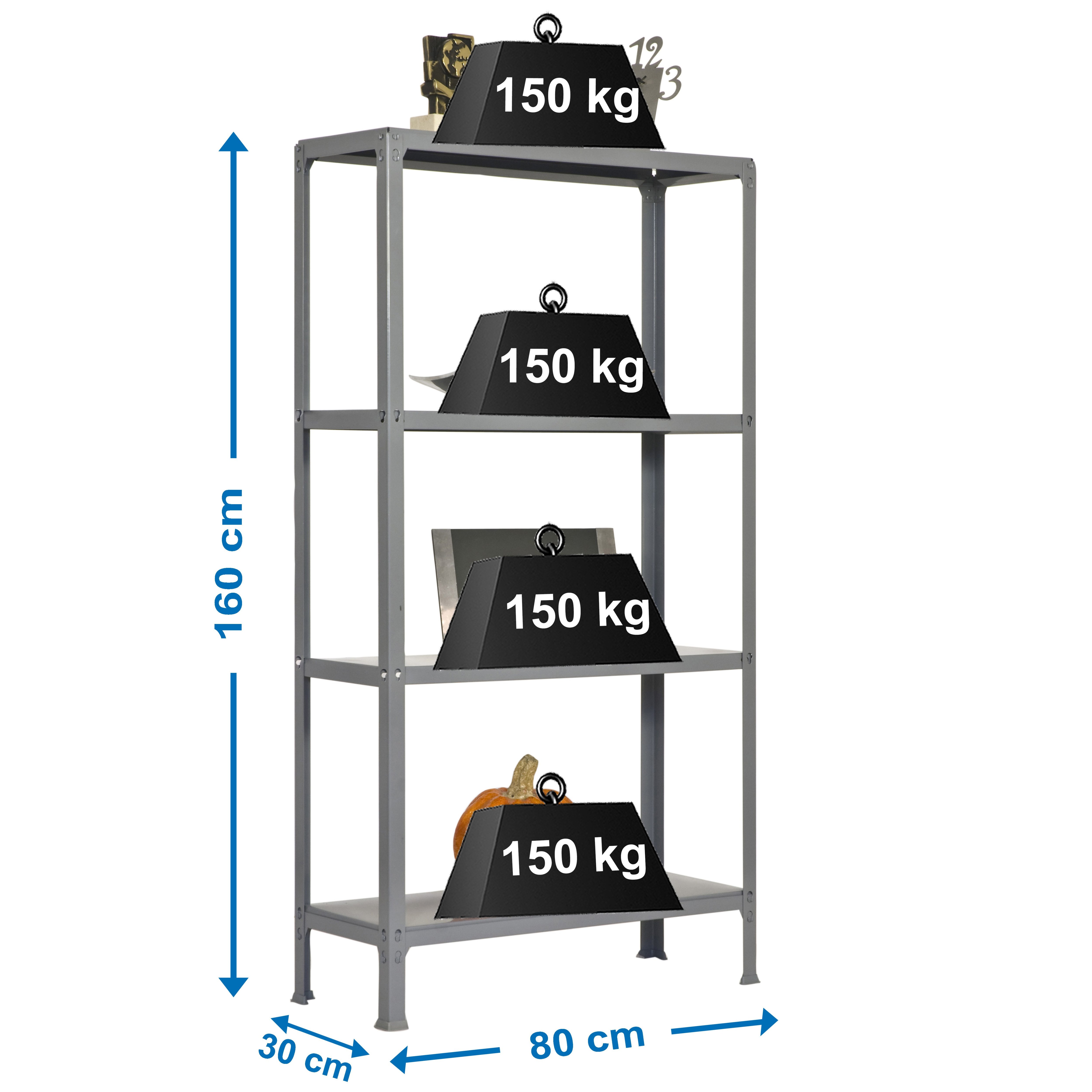 Estantería SIMONRACK Simonhome click mini 4/300 gris