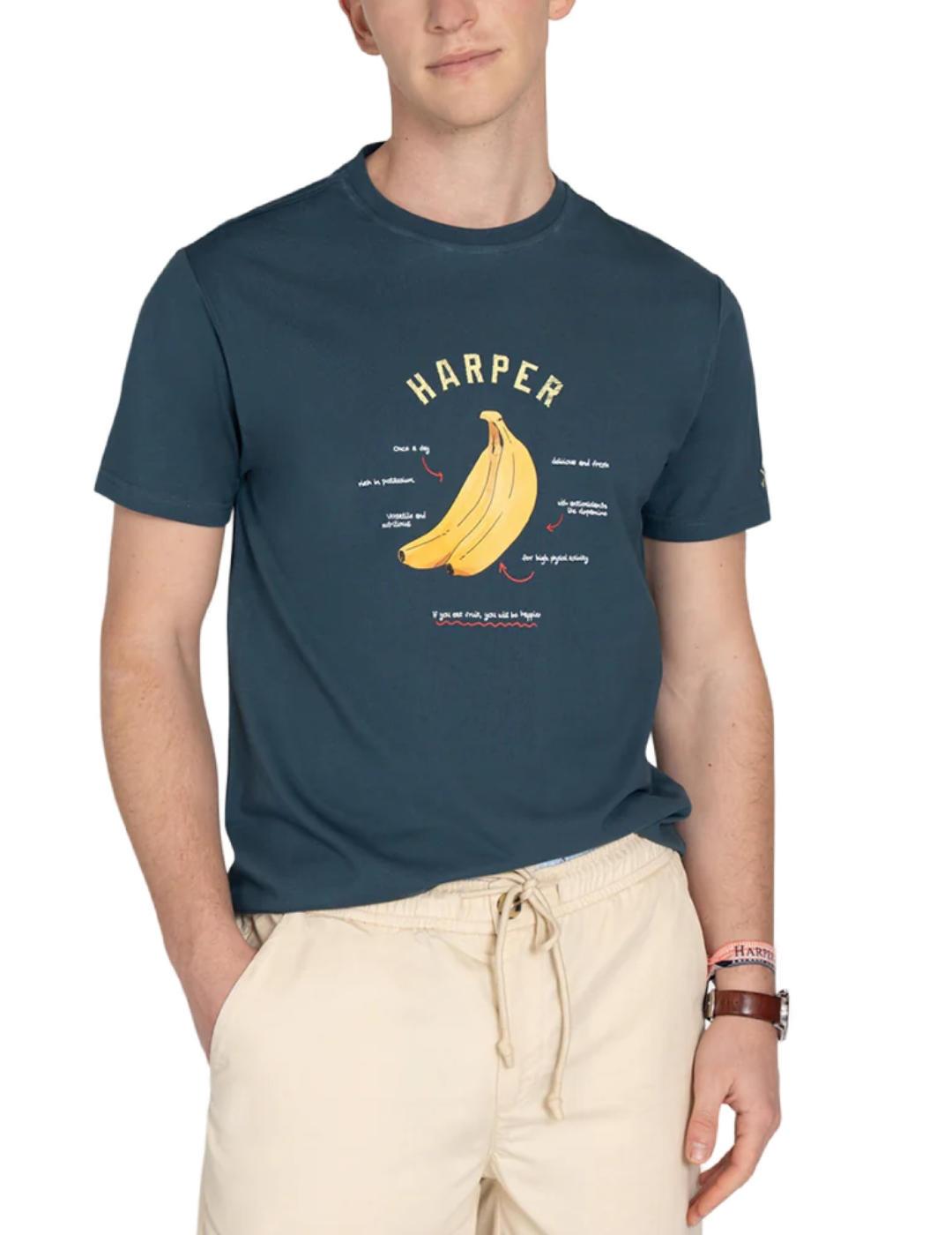 Camiseta Harper & Neyer plátano marino hombre