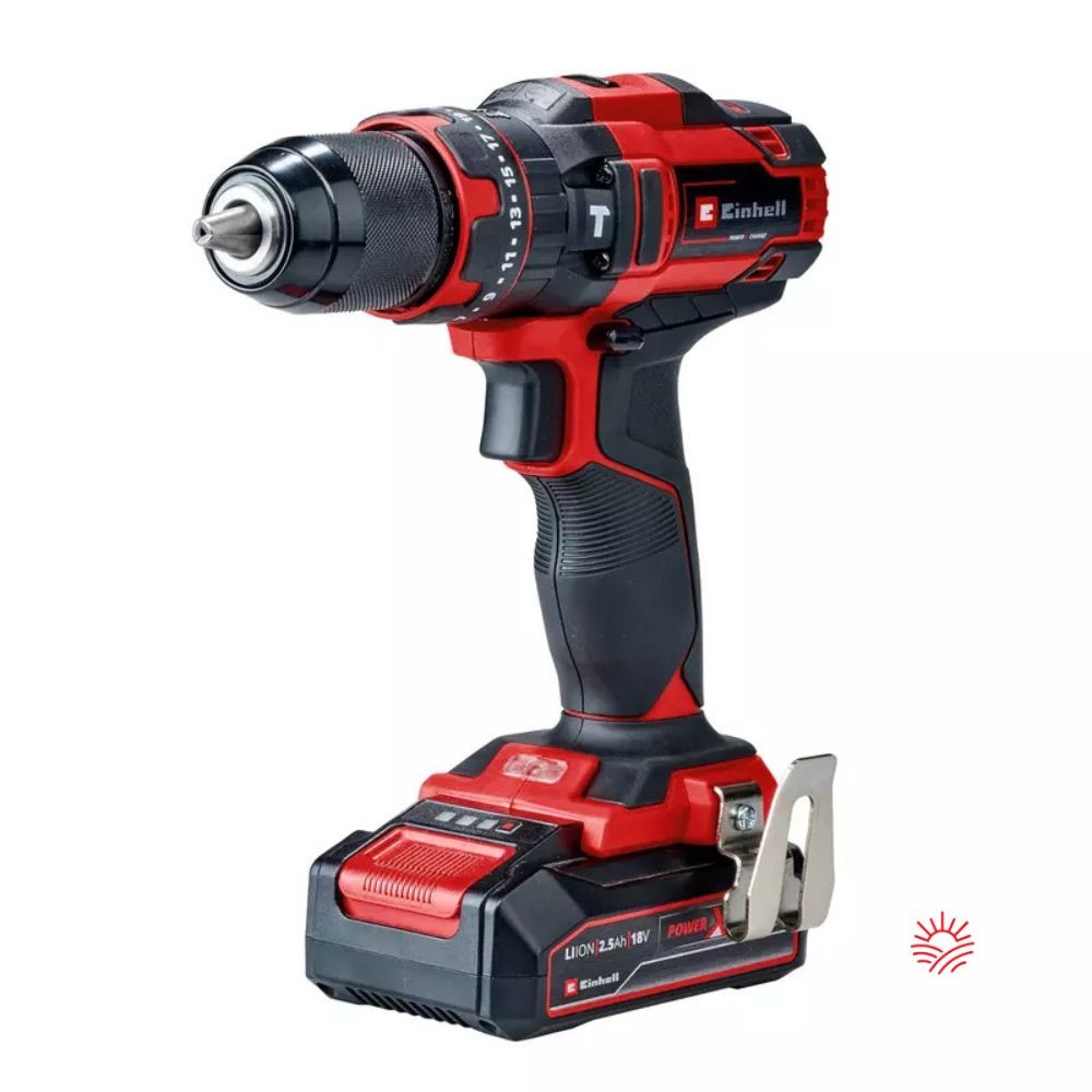Taladro percutor a Batería EINHELL TE-CD 18/44 Li - Batería y Cargador incluido