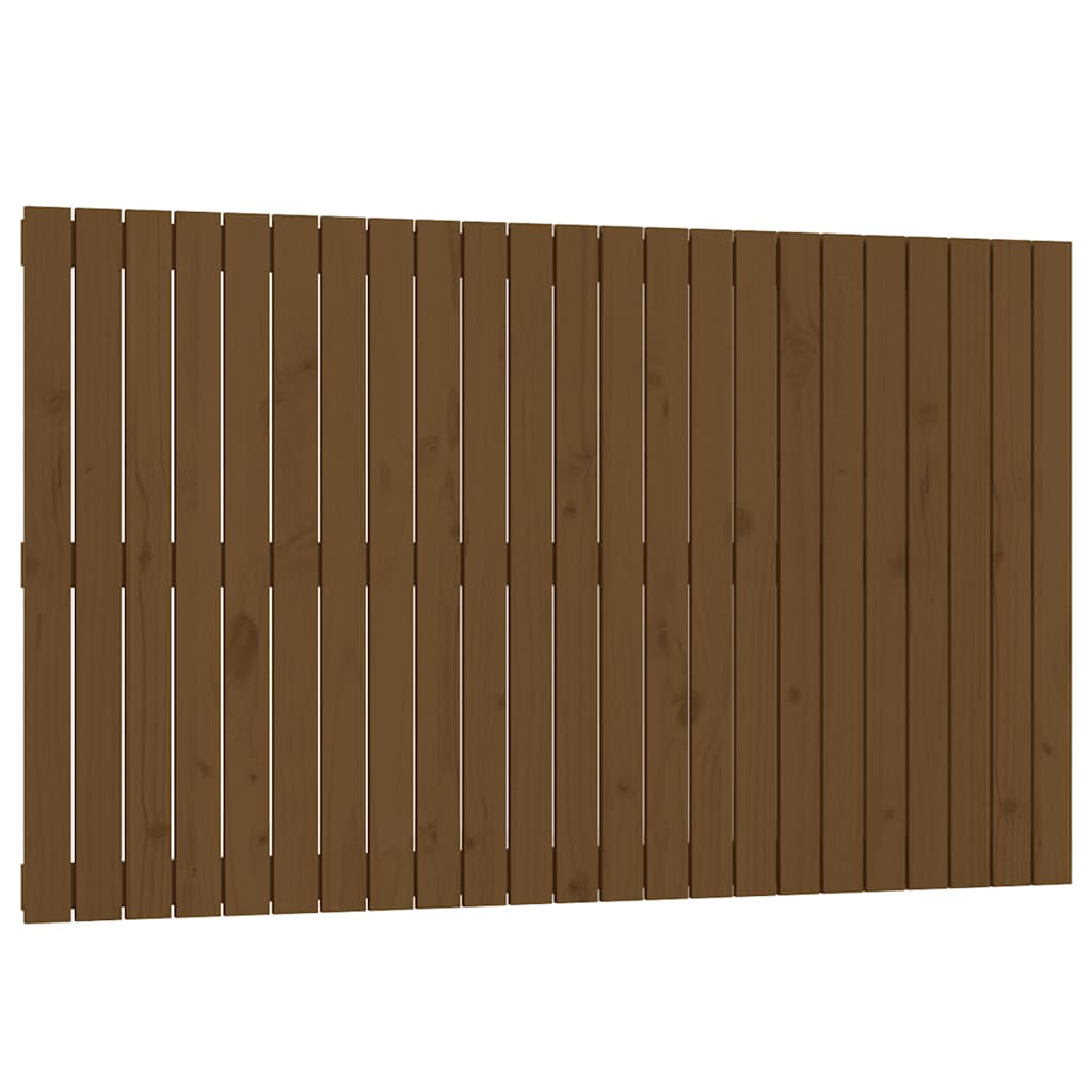 vidaXL Cabecero de cama de pared madera maciza de pino 147x3x90 cm