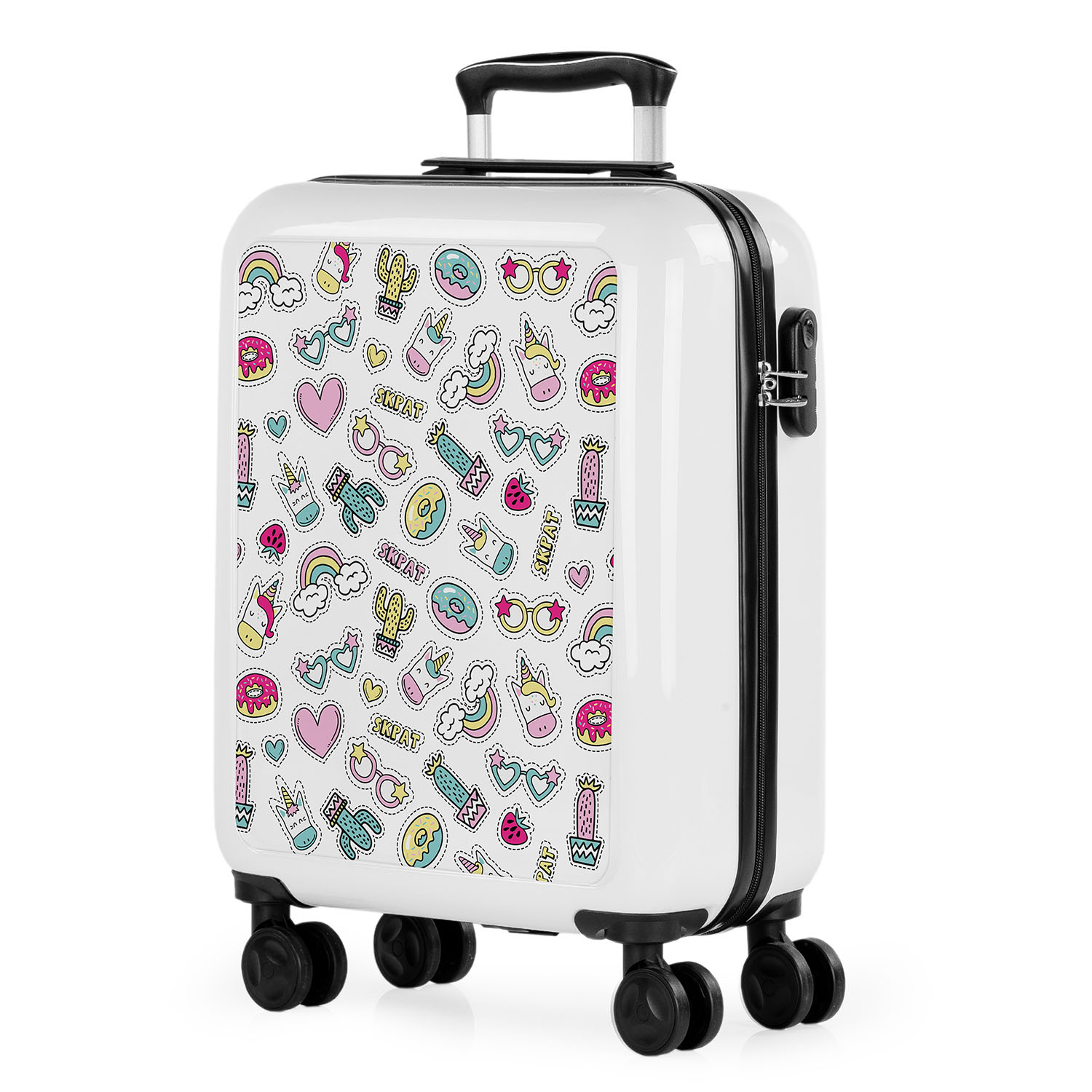 Skpat - Maletas De Viaje Cabina 55X40x20 - Maletas Viaje Cabina 4 Ruedas. Maleta De Cabina Ligera. Maletas De Viaje Infantiles. Maletas Cabina Con Candado Combinacion 132650