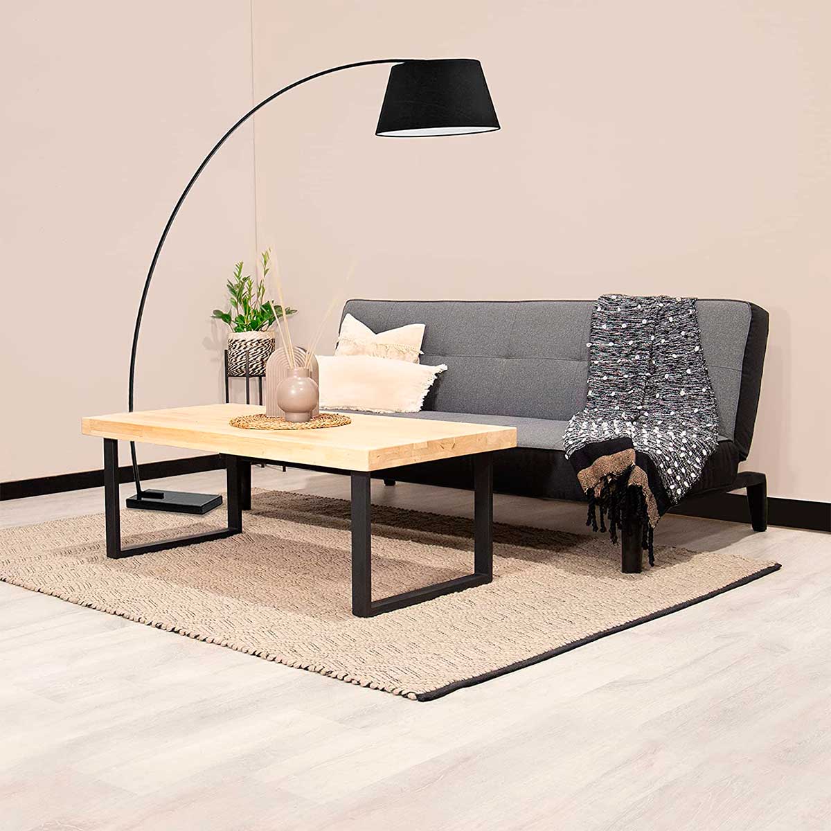 Mesa de centro Natural diseño nórdico 43,5x120x60 cm Adec