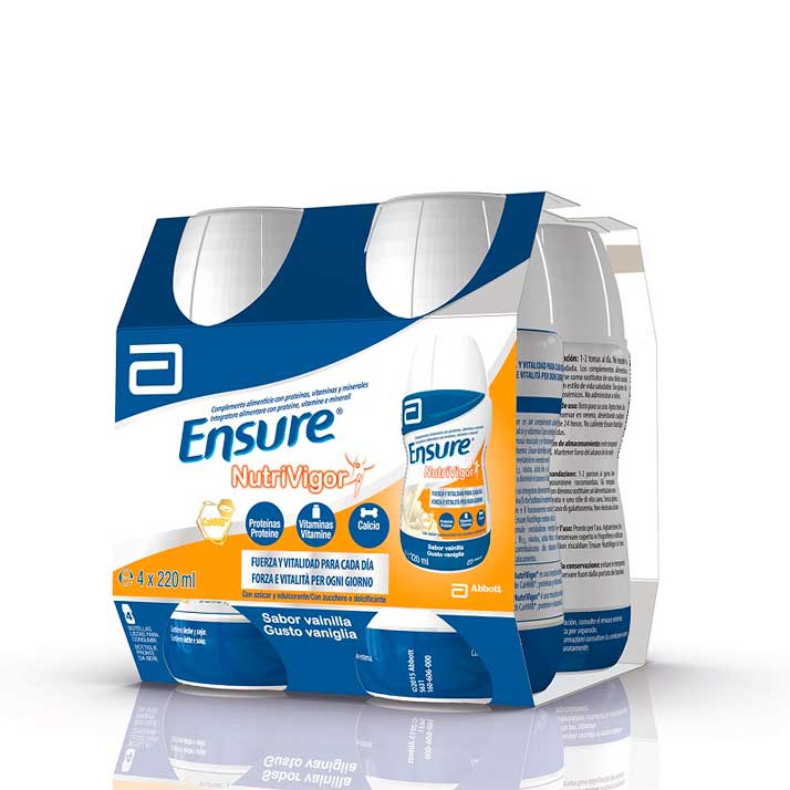 Abbott Ensure Nutrivigor Drink Vainilla 220Ml X4 Unds.