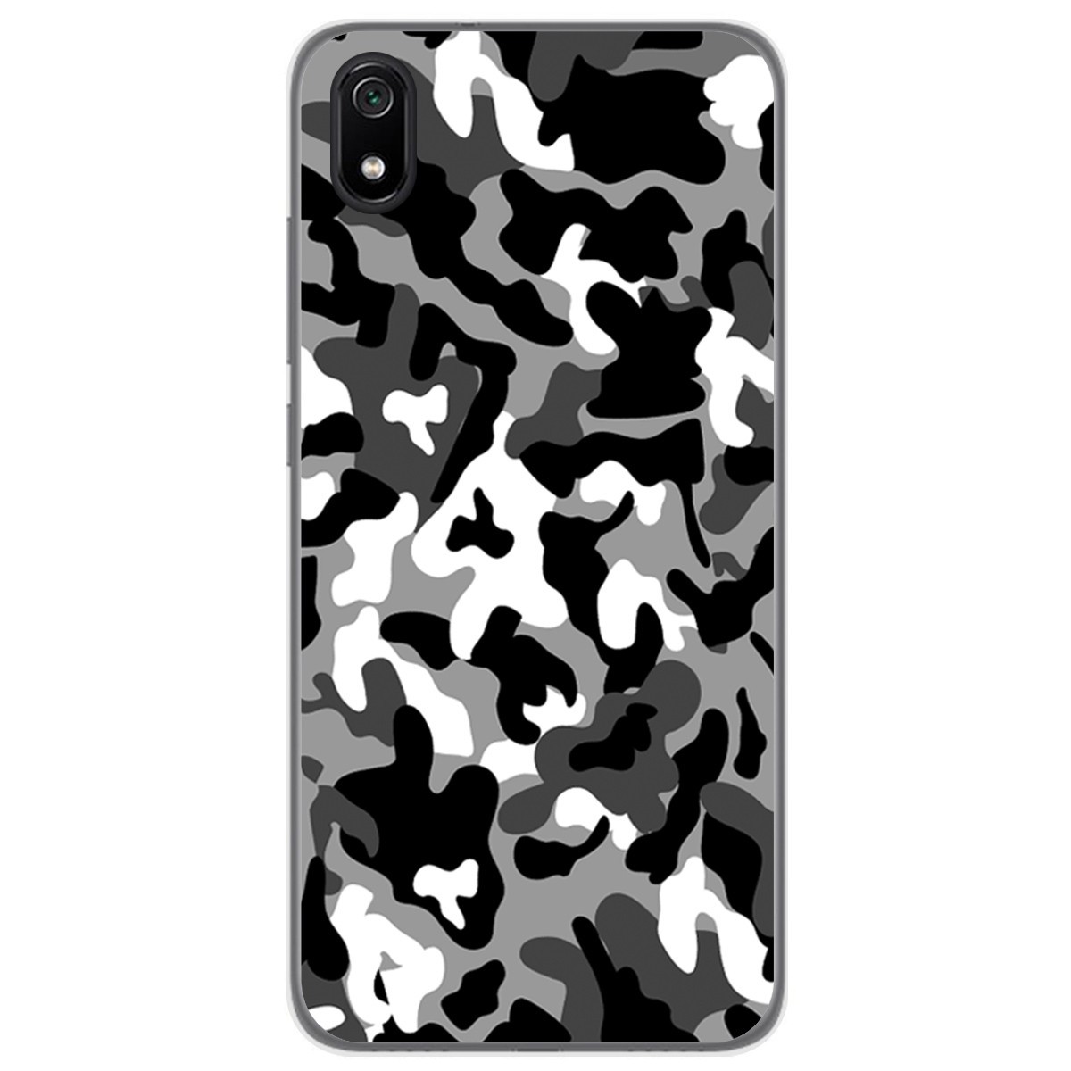 Tumundosmartphone Funda Gel Tpu para Xiaomi Redmi 7A diseño Snow Camuflaje Dibujos