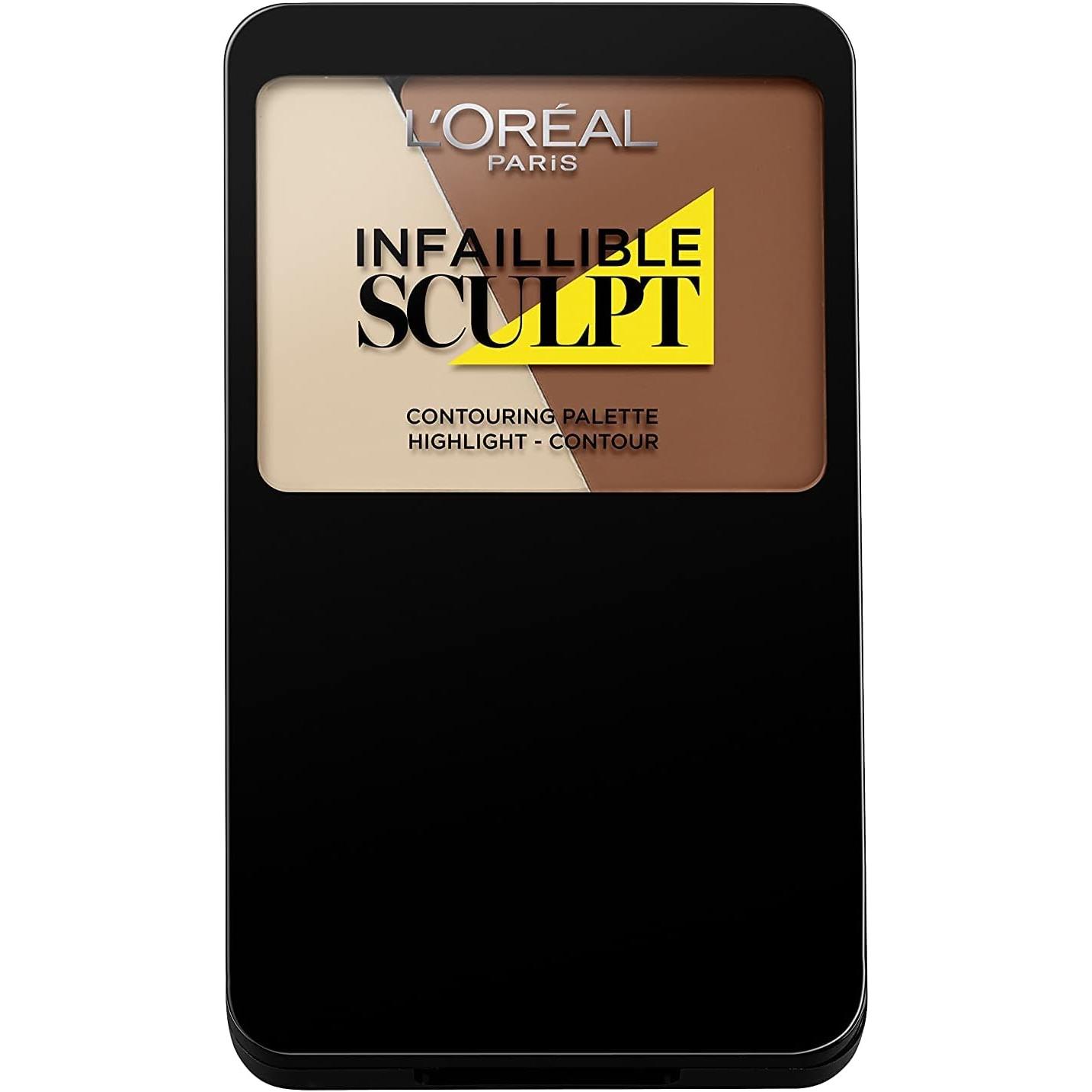 L'Oréal - L'Oréal INDEFECTIBLE SCULPT 03 Medium Dark Paleta contorno y correcciones