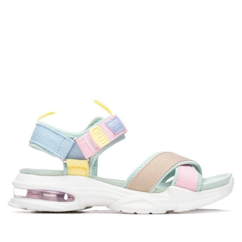 Sandalias planas niña XTI KIDS 153107 03 SANDALIA TEXTIL AQUA 38016 26V