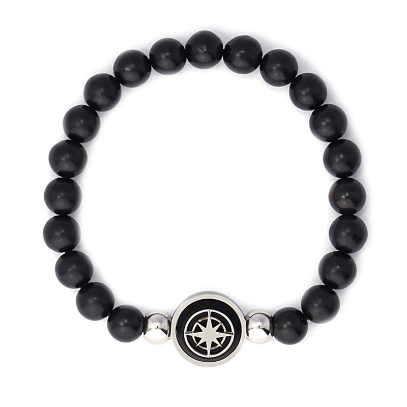 Pulsera bolas rosa de los vientos H195 Anartxy