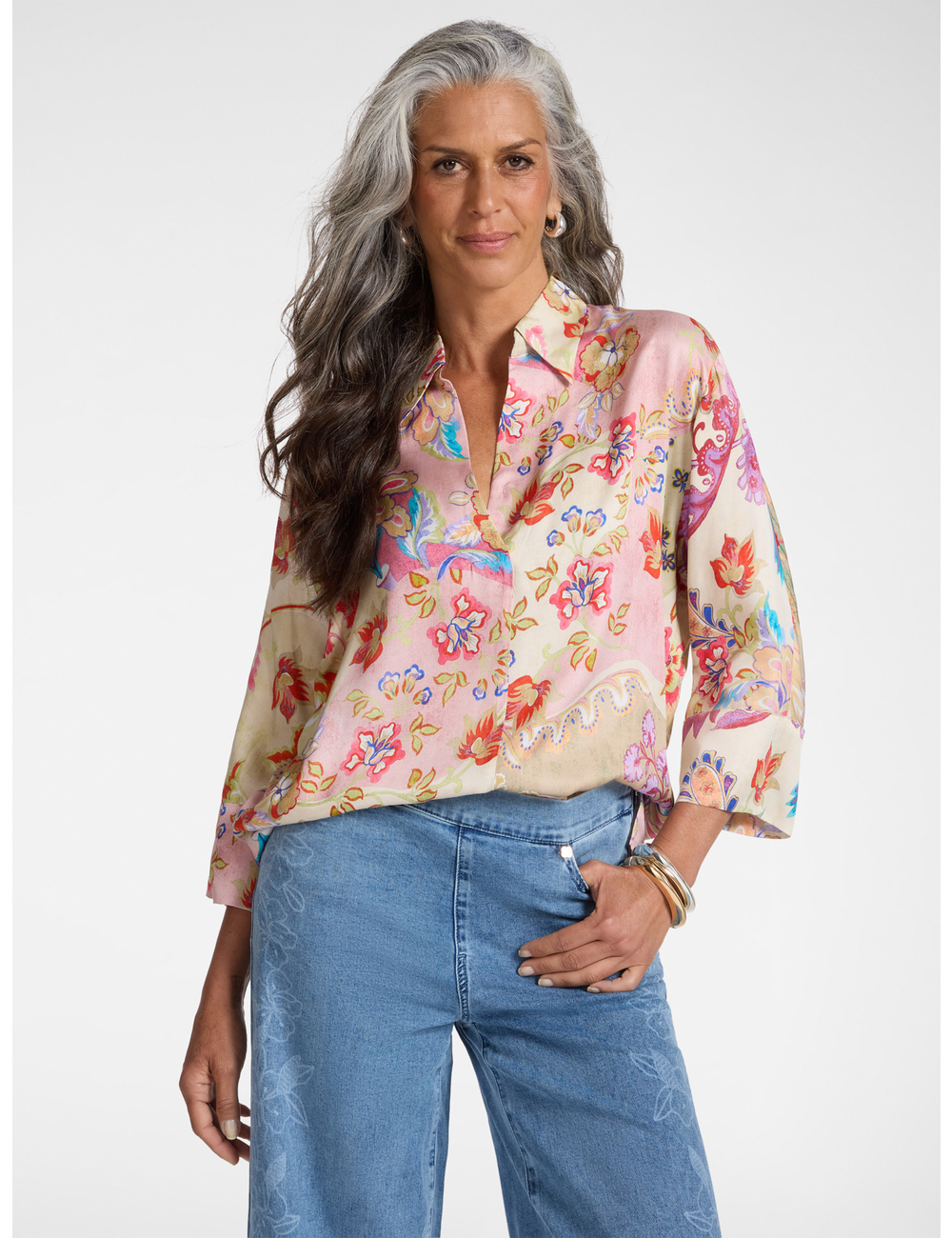 Elena Mirò - Camisa de viscosa estampada
