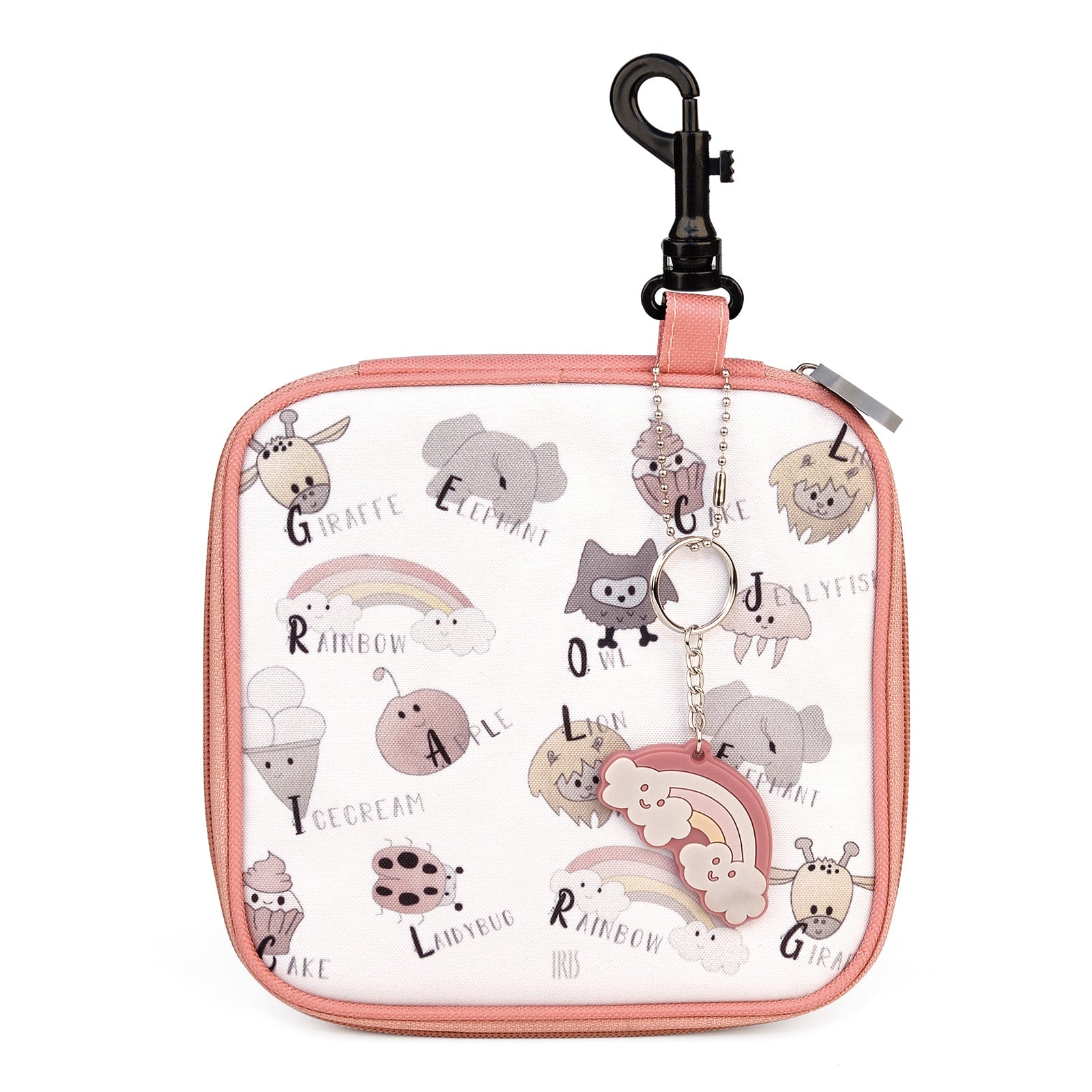 IRIS Snack Rico - Porta Sandwich Infantil Termoinsulado con Mosquetón. Rosa