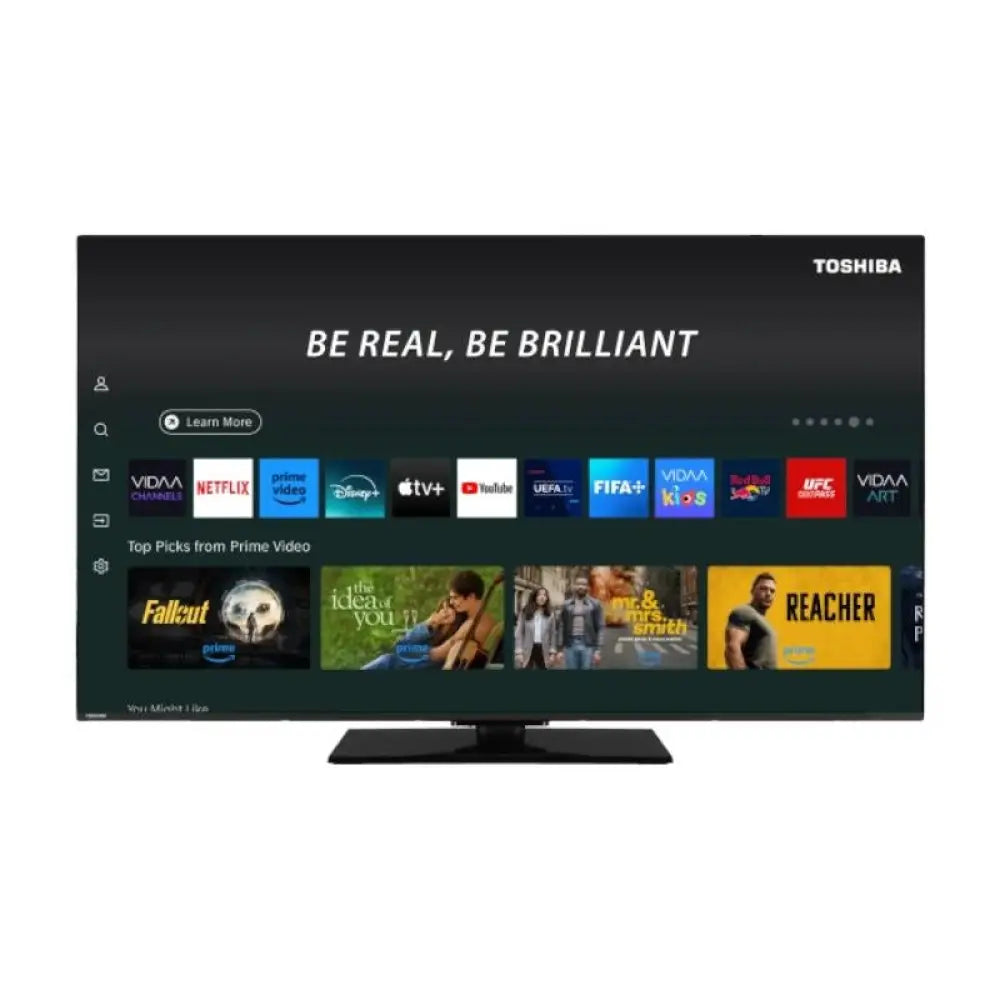 Toshiba 65QV3F63DG 65" QLED 4K UltraHD Smart TV VIDAA HDR10 Dolby Atmos