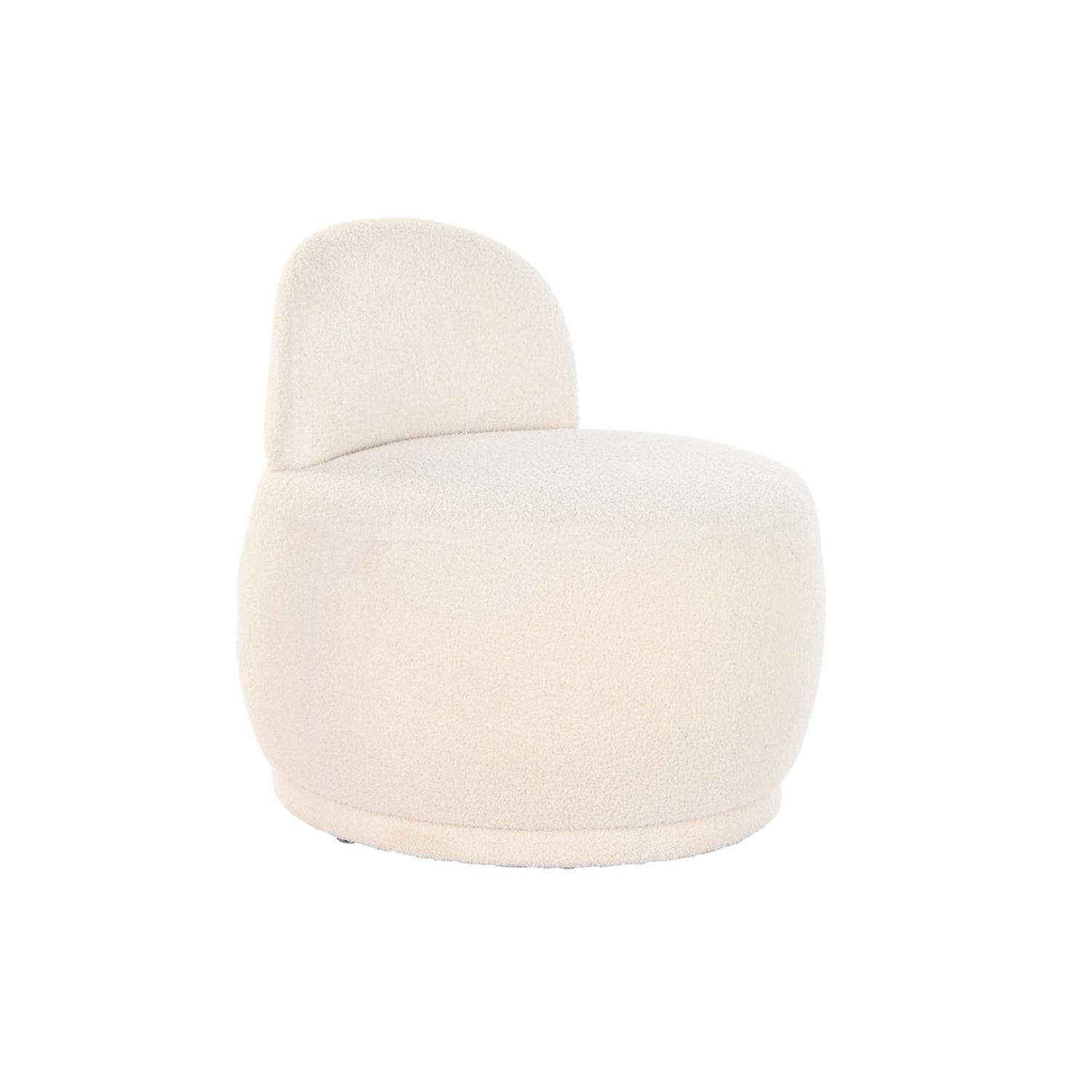 SILLON POLIESTER 66X66X66 BORREGUITO BLANCO FIJALO MB199964