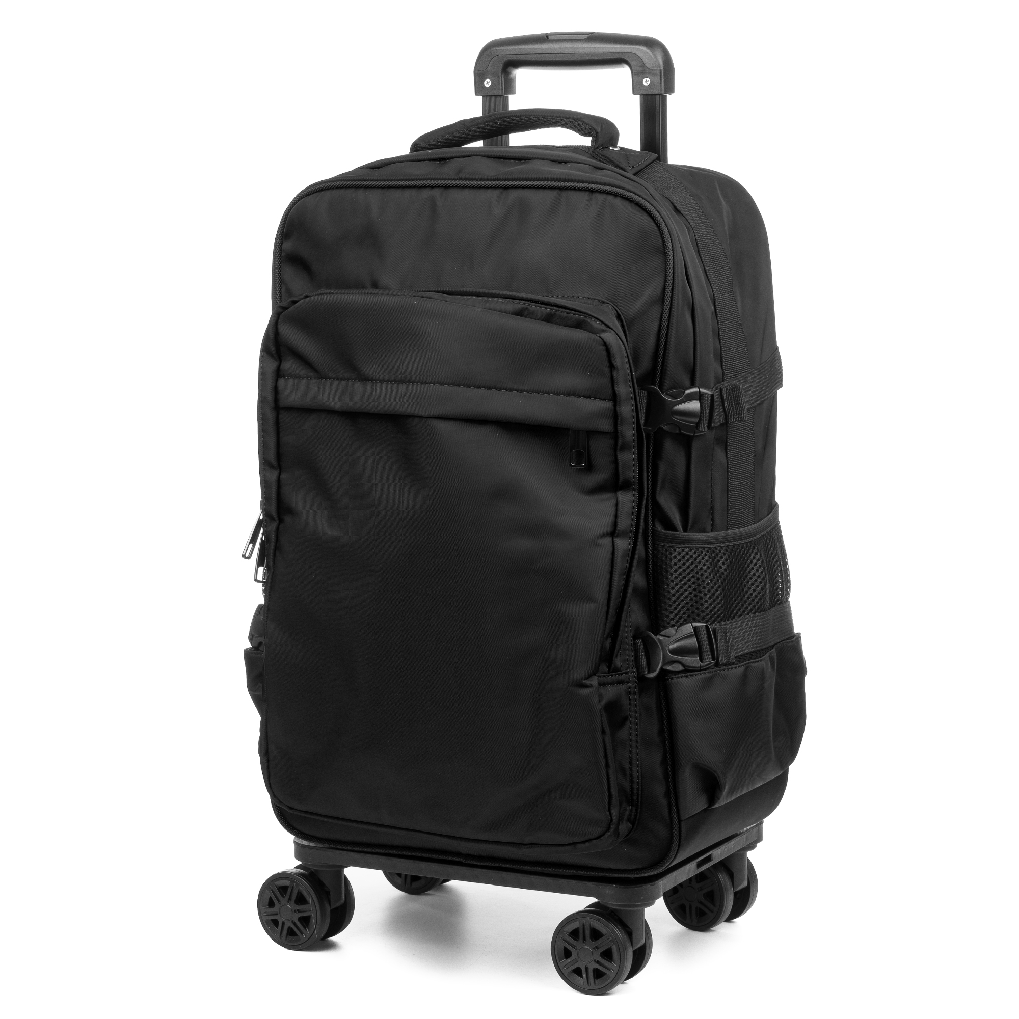 DAM. Maleta de cabina Trolley, en material ligero e impermeable de alta resistencia. 4 ruedas dobles giratorias 360° y desmontables. 35x23x55cm