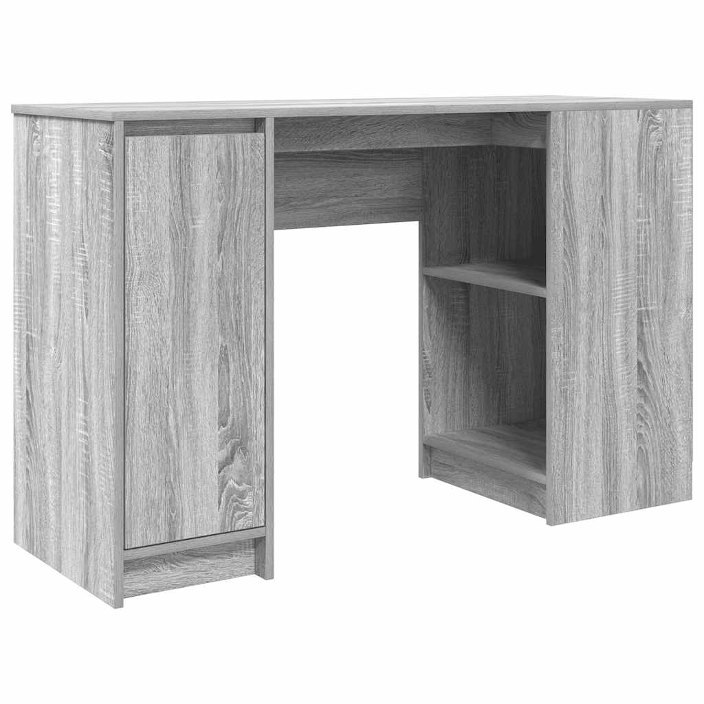 vidaXL Escritorio Sonoma gris 120x42x76 cm madera de ingeniería
