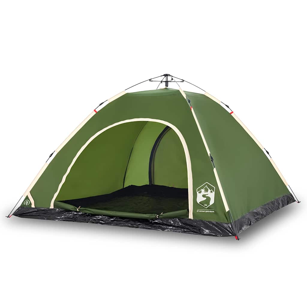 vidaXL Tienda de campaña 5 personas apertura rápida tienda de camping Color Azul,  Gris y naranja,  Verde y mas