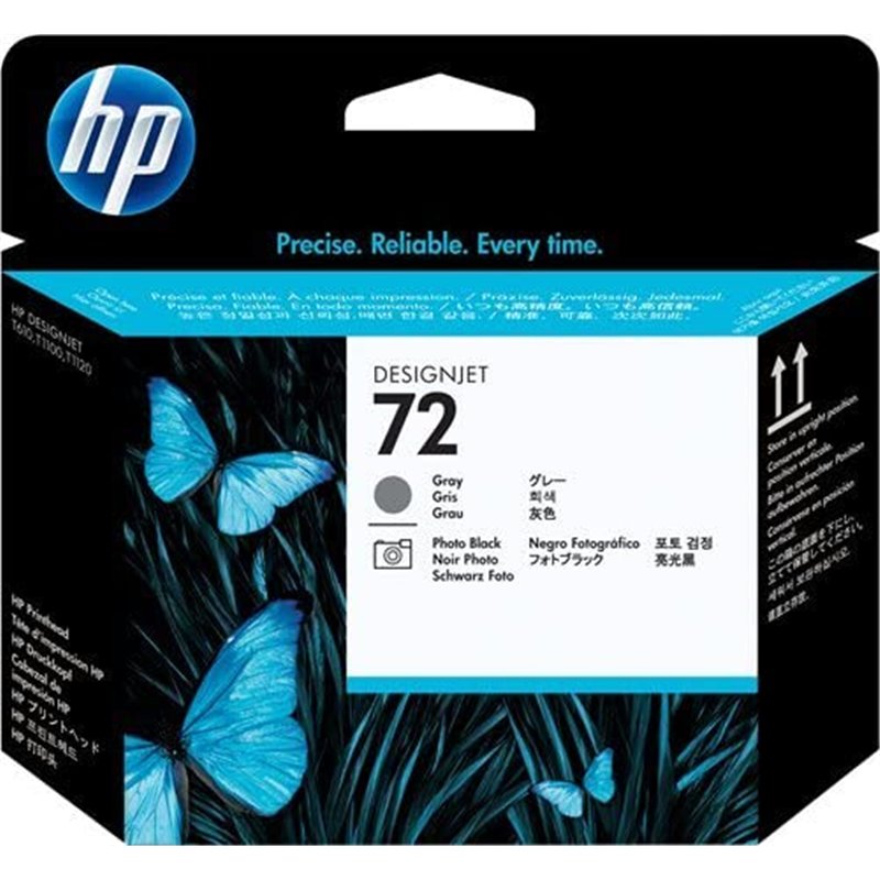Cartucho HP 72 GREY PHOTO Negro DESIGNJET T1100,T1120,T1200, T1300,T2300,T610/20,T770/90
