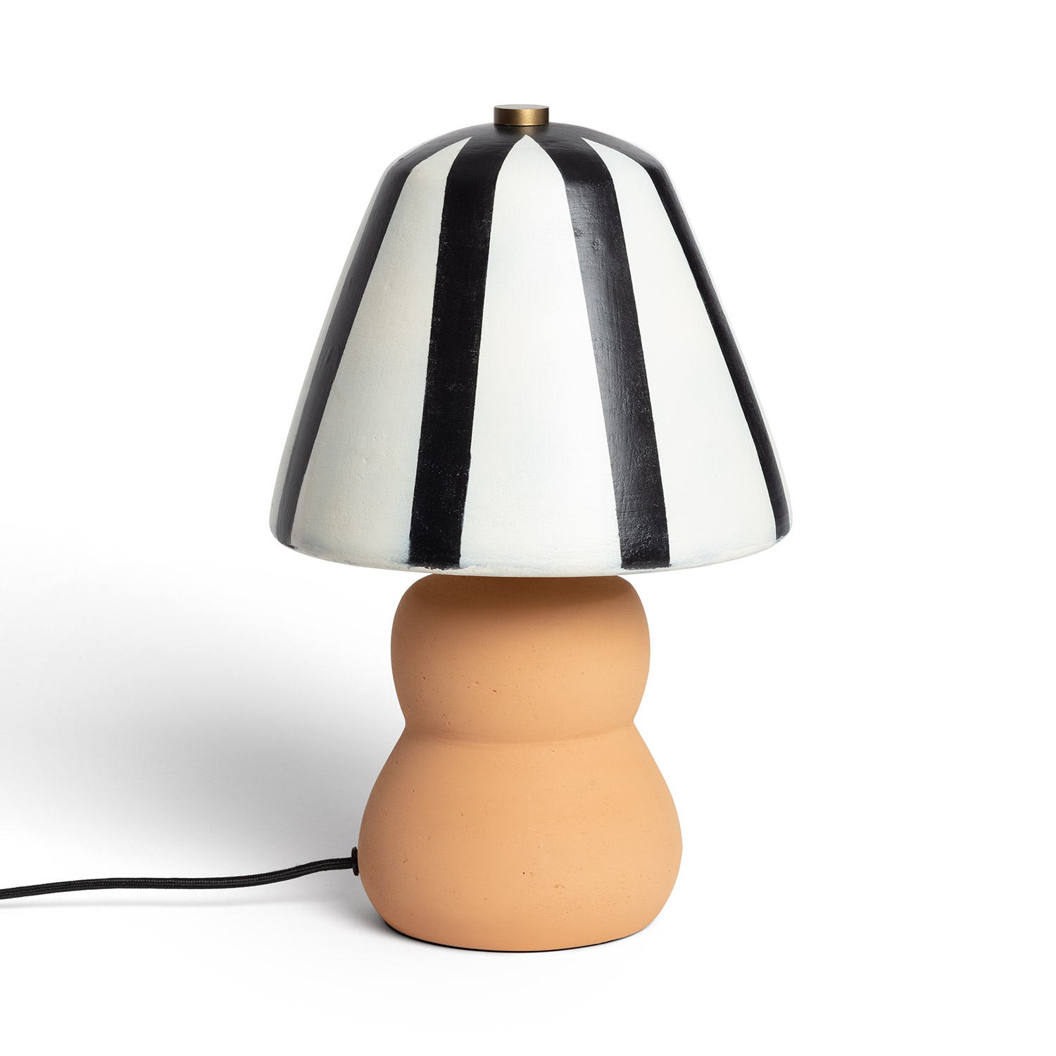 Ledkia Lámpara de Mesa Metal Quitamba Negro / Blanco