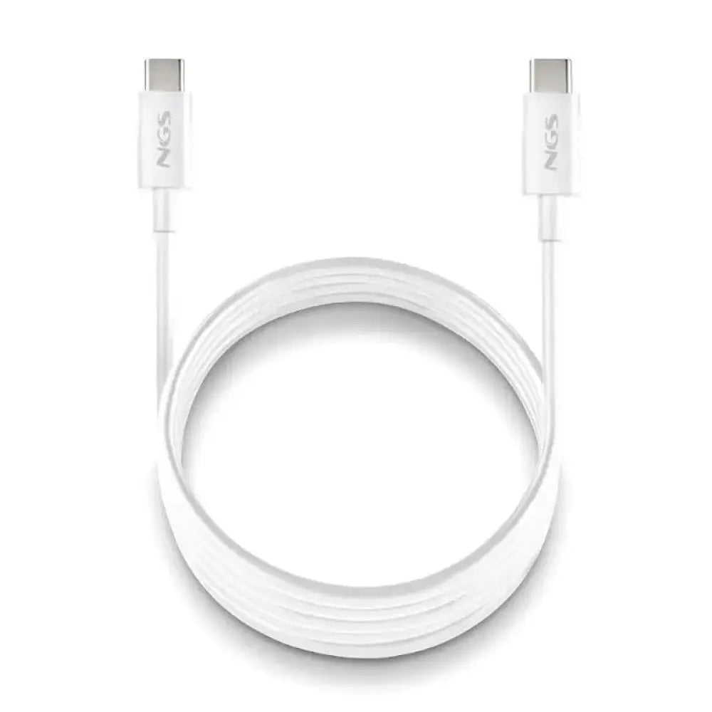 NGS CABLE CARGA RAPIDA USB-C A USB-C 1M BLANCO