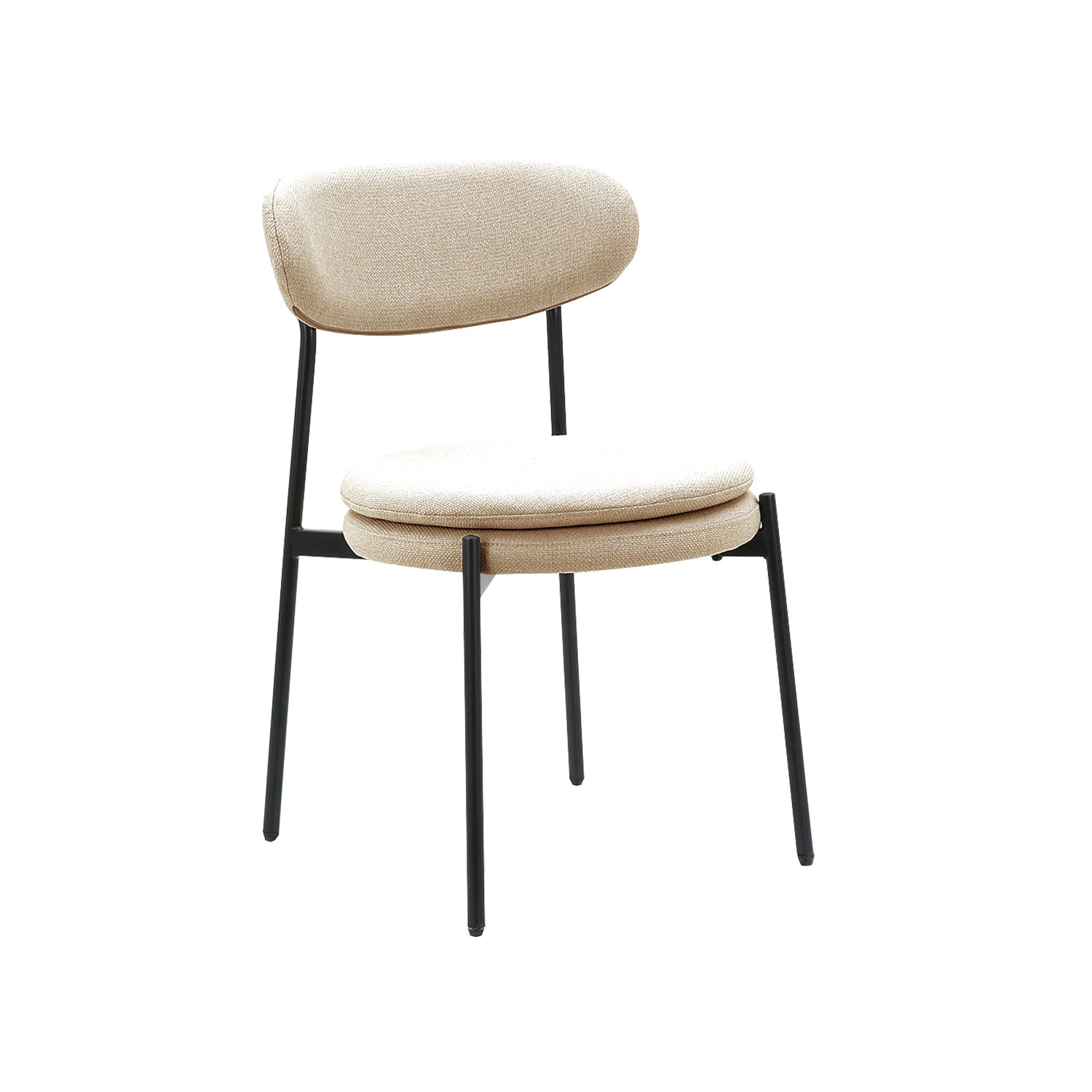 Set de 4 sillas de comedor tapizadas Faith - Color Beige - Homekit