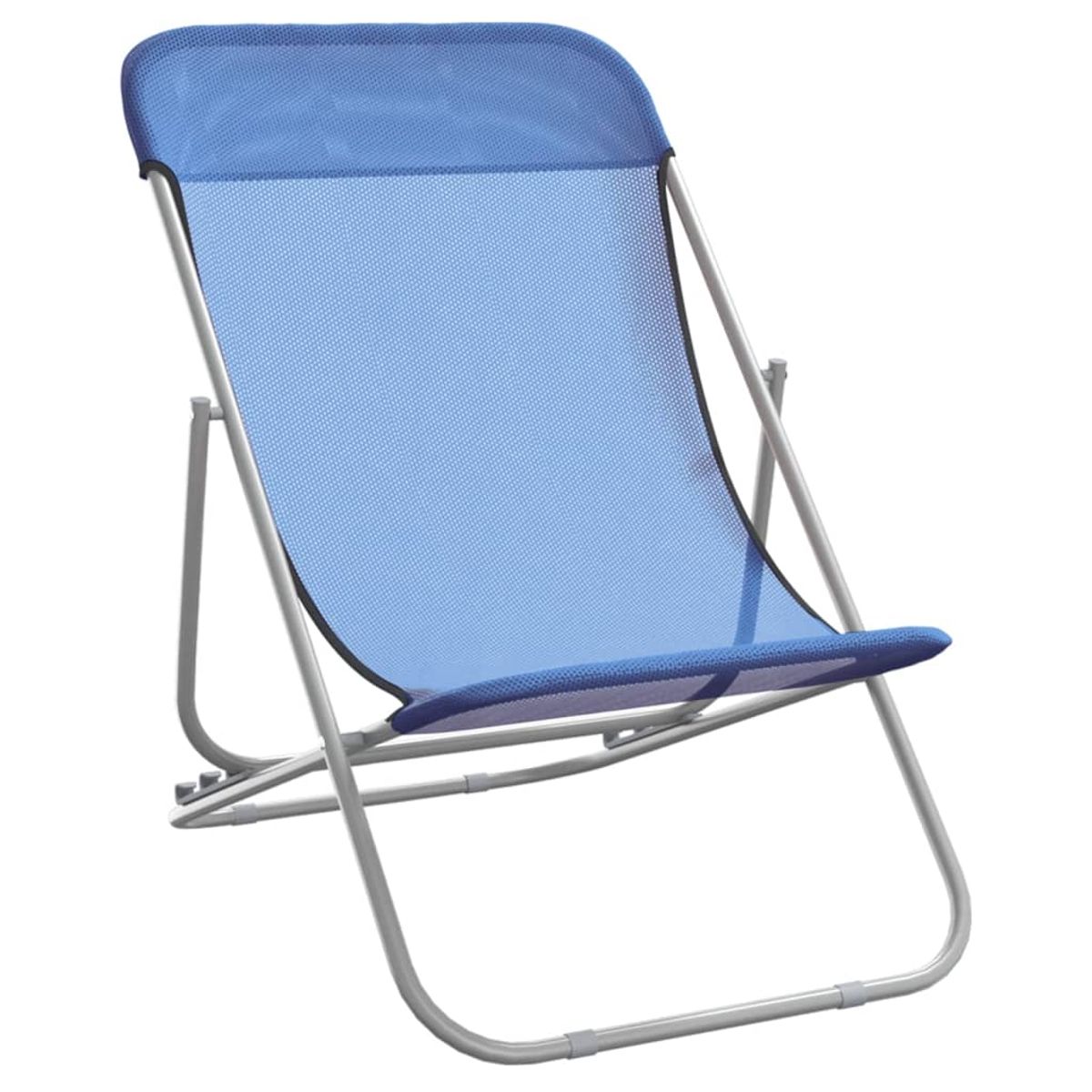 Pack de 2 sillas de exterior plegable ajustable 3 posiciones 83x85x58 cm
