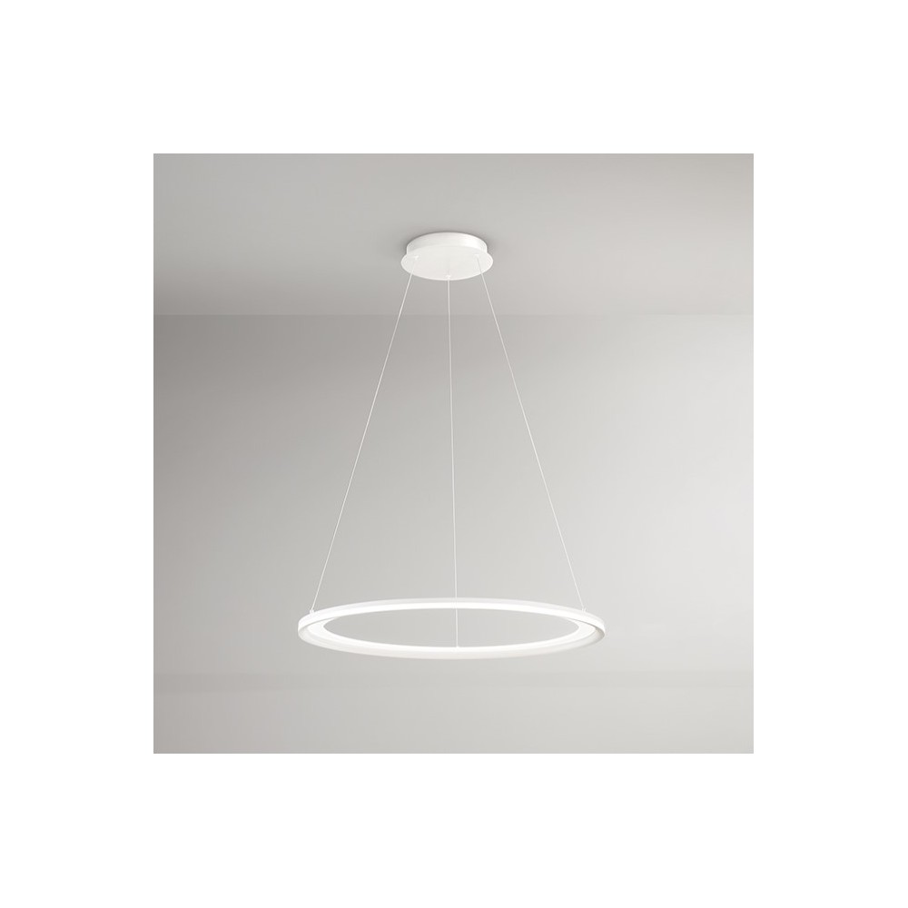 Lámpara colgante LED EDGE 86W Blanco mate Perenz