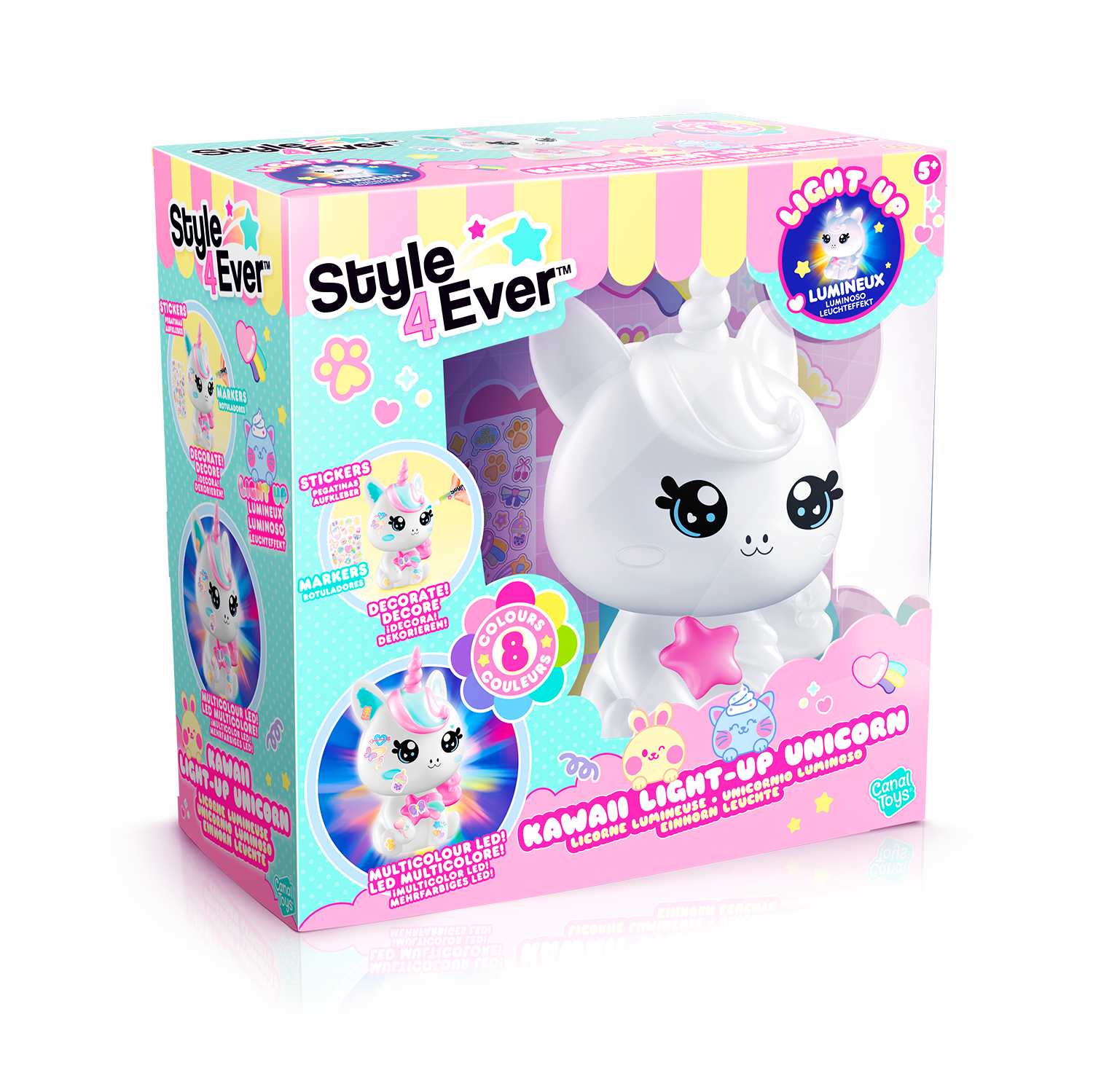 Unicornio DIY KAWAII con Luz - Style 4 Ever - Canal Toys - OFG293