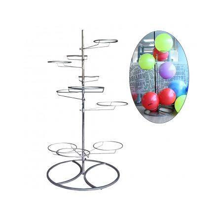 Softee - Soporte de Pie para Pelotas Gigantes - Capacidad 10 - Altura 190cm - Diámetro 99cm