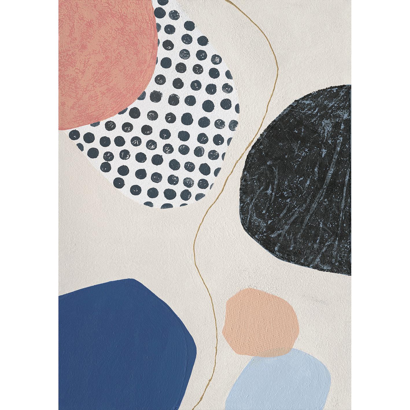 Hispanohogar Cuadro Impreso en Lienzo Texturas-1 (72419) 50x70 Cm