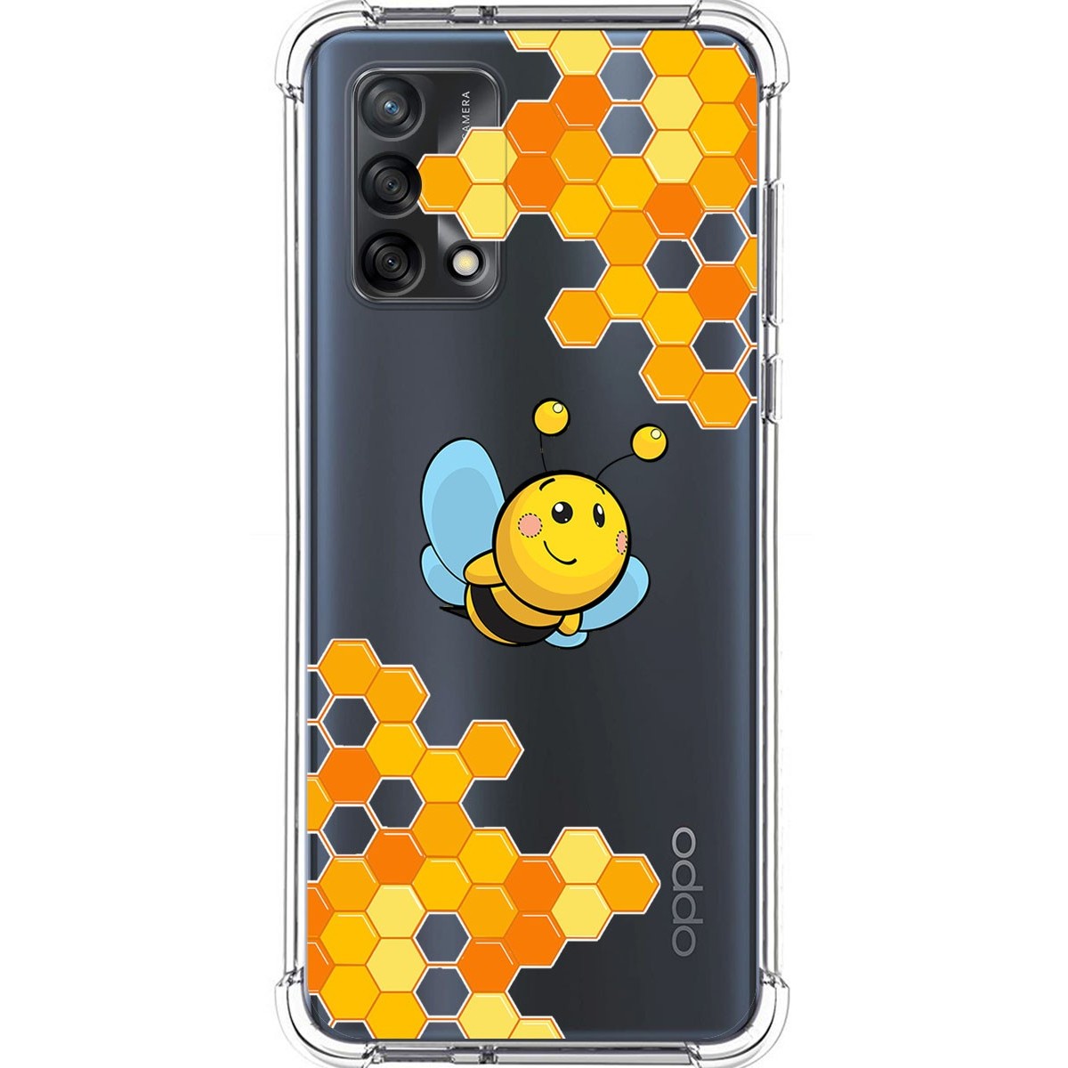 Funda Silicona Antigolpes para Vivo Y52 5G / Y72 5G diseño Abeja Dibujos