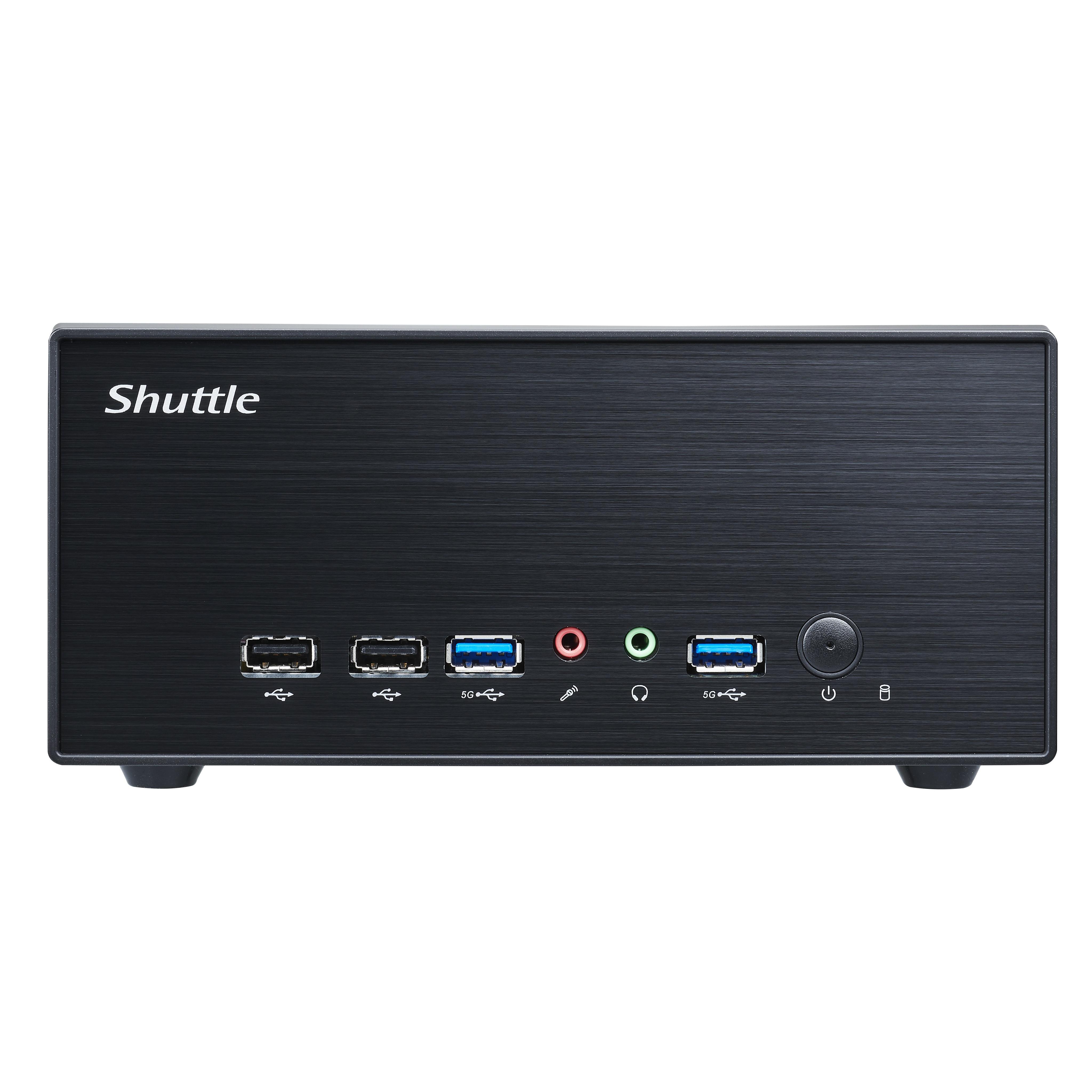 Shuttle XPС slim XH610G2 PC/estación de trabajo barebone Escritorio Negro Intel H610 LGA 1700