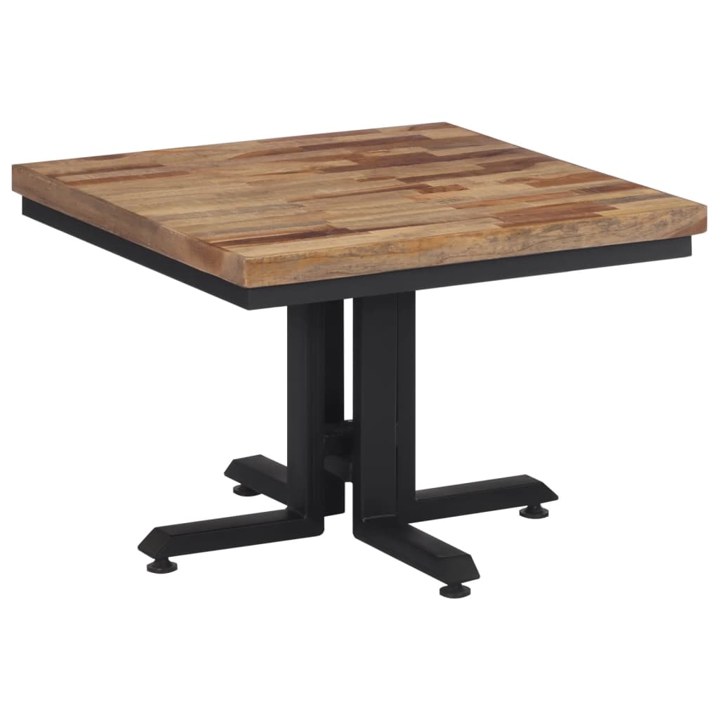 vidaXL Mesa de centro teca reciclada maciza 55x55x40 cm Mesita de Salón o Comedor o Auxiliar Mesa de Café Meuble Salón