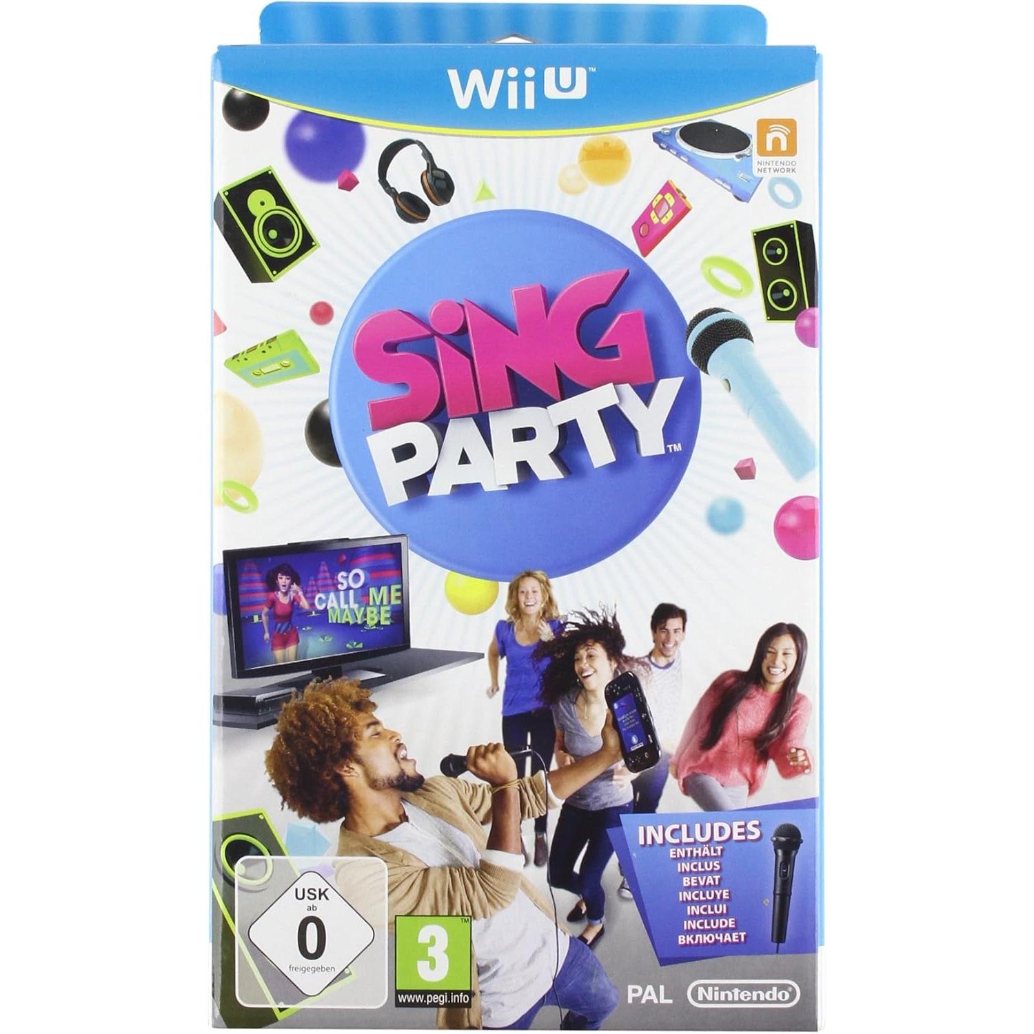 Sing Party + Microfono Juego para Consola Nintendo Wii U [PAL ESPAÑA]