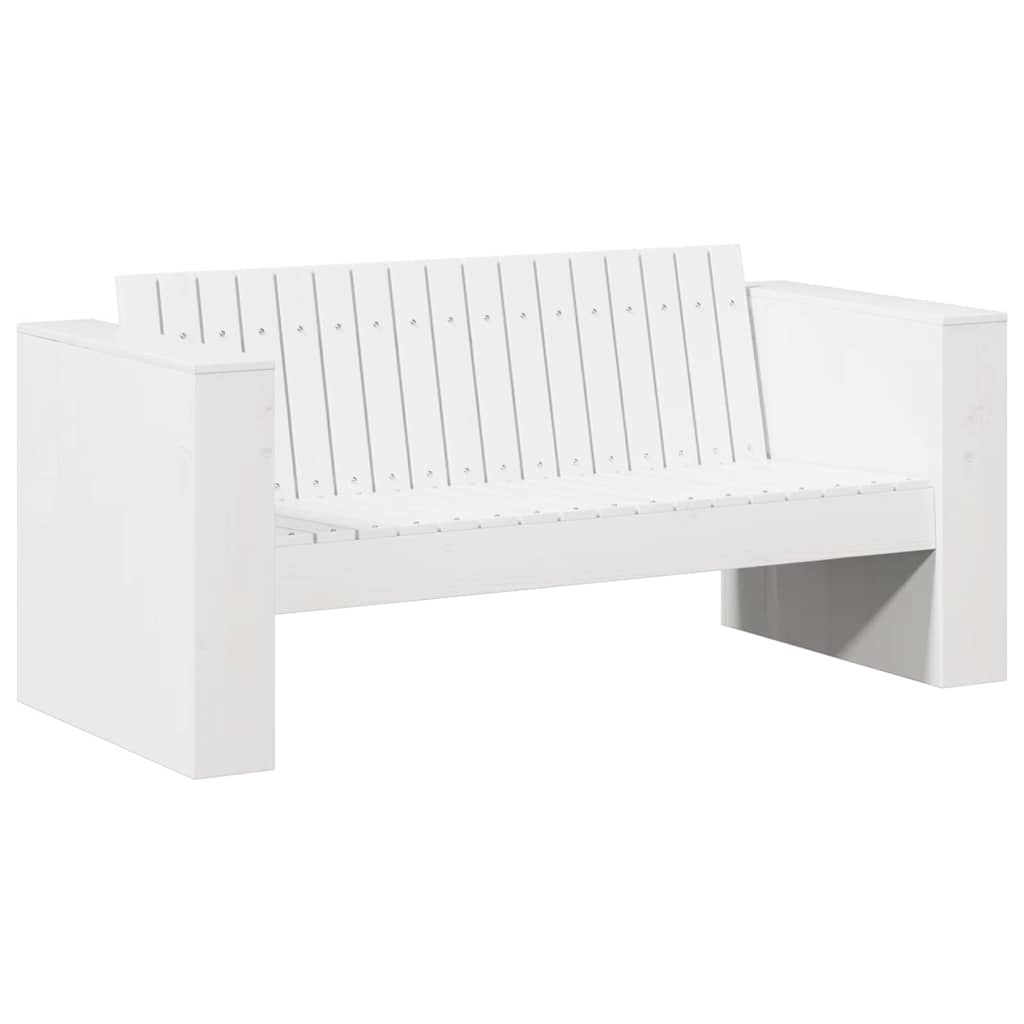 vidaXL Sofá de jardín 134 x 60 x 62 cm Madera de pino macizo