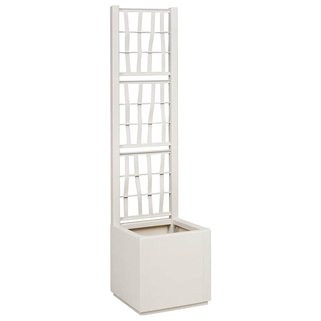 vidaXL Caja para flores 36 x 36 x 140 cm Plástico