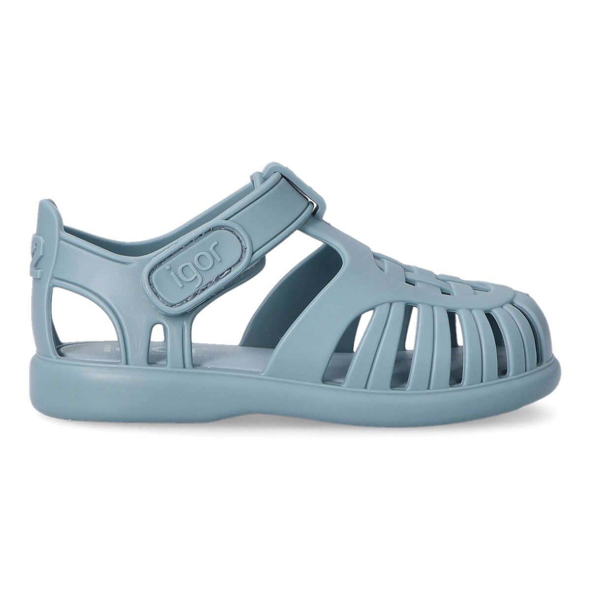 IGOR - Sandalias cangrejeras Tobby para niños, con cierre de velcro y plantilla acolchada, fabricadas en goma flexible en España