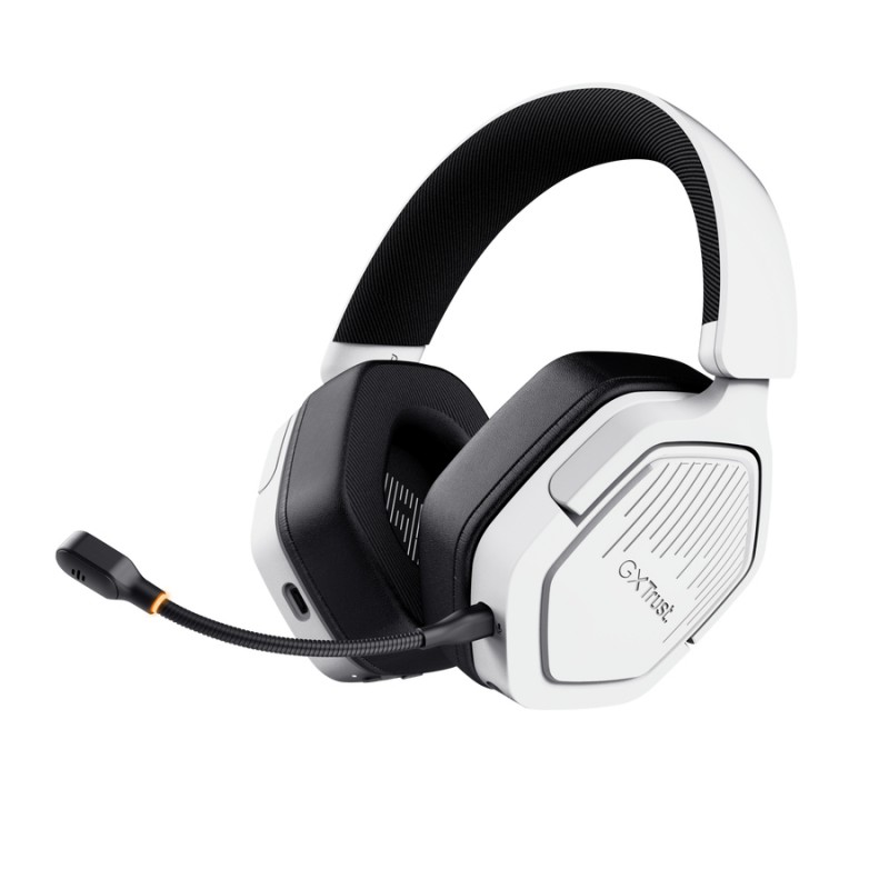 Trust - GXT 493PS Carus Auriculares Inalámbrico y alámbrico Diadema Juego Bluetooth Blanco 25747