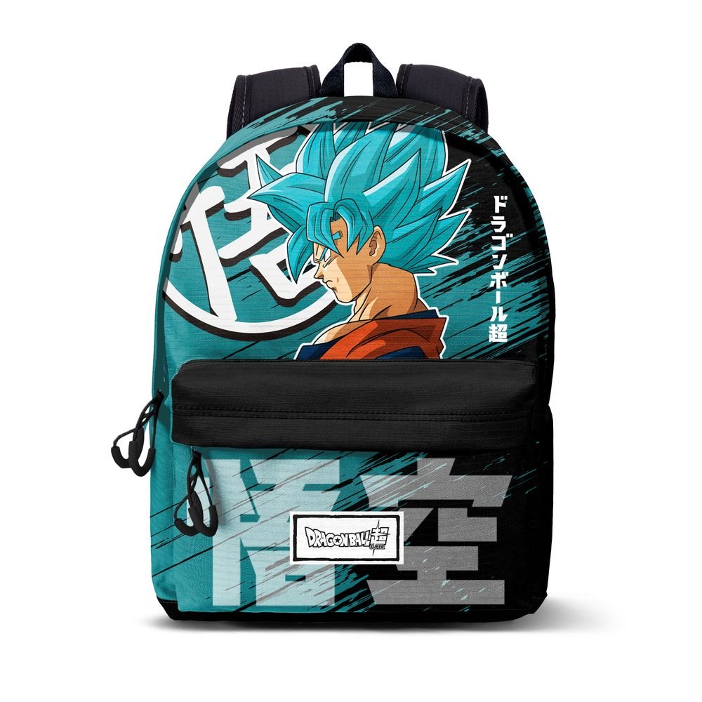 KARACTERMANIA MOCHILA ESCOLAR CON BOLSILLO DRAGON BALL SAIYAJIN BLUE SAIYAJIN BLUE 18x31x41 Cms.