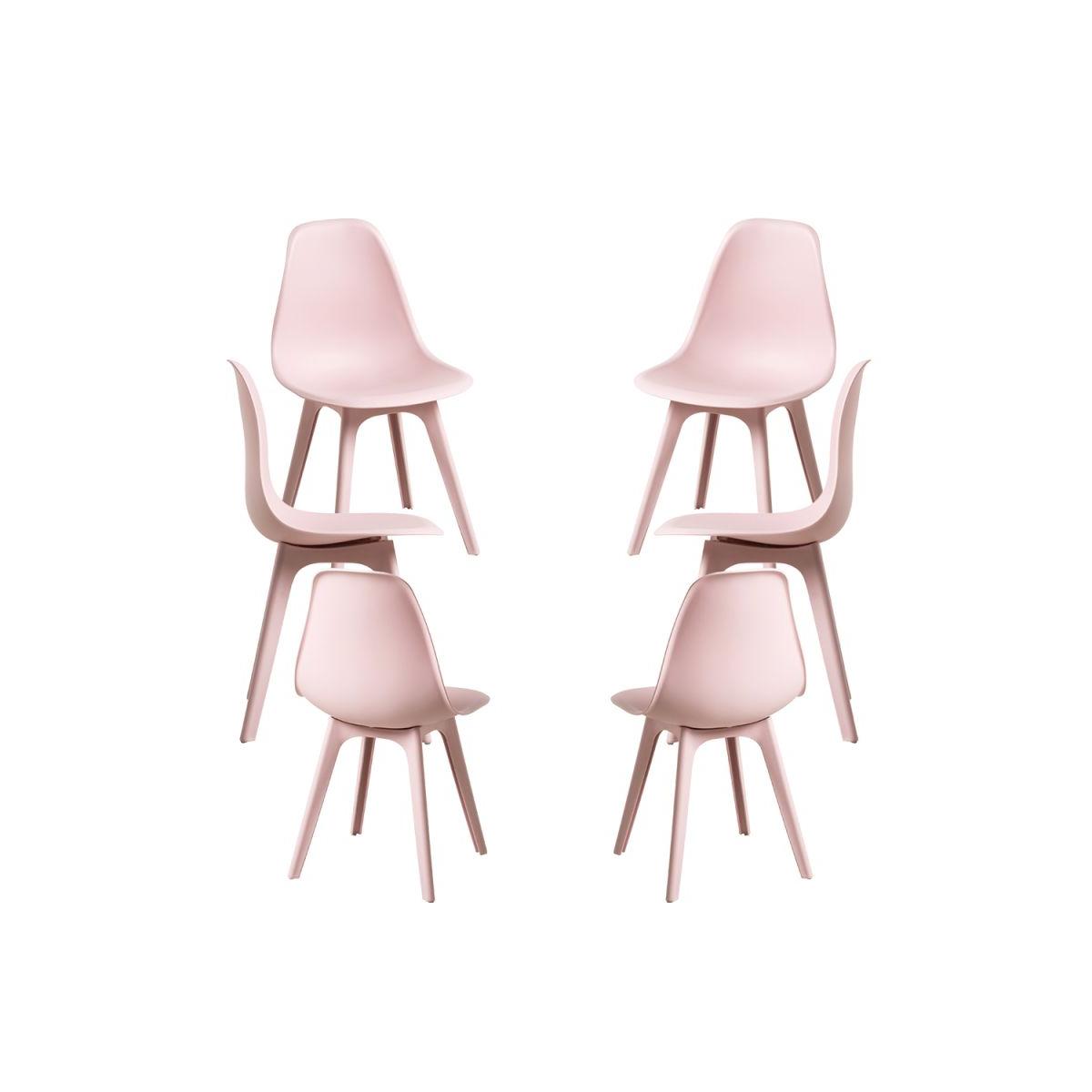 Regalos Miguel - Packs Sillas Comedor - Pack 6 Sillas Kelen Suprym - Rosa
