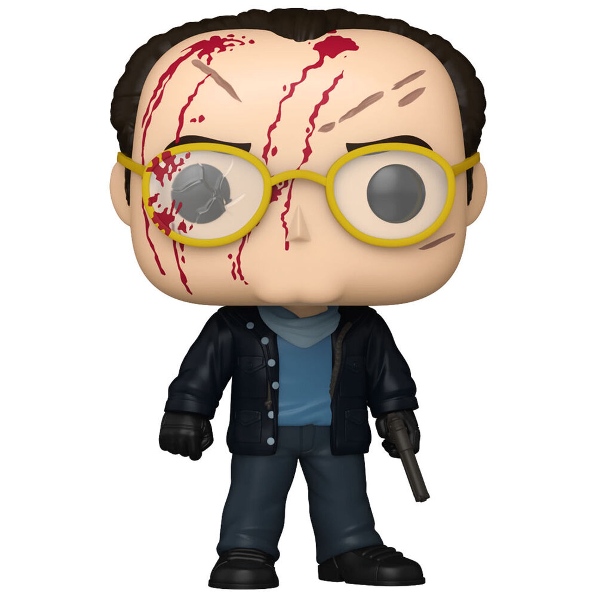 Figura Clarence Boddicker de Robocop para Coleccionistas, Muñeco de Vinilo Detallado, Diseño Exclusivo con Gafas Rotos y Pistola, Ideal para Exhibición y Regalo