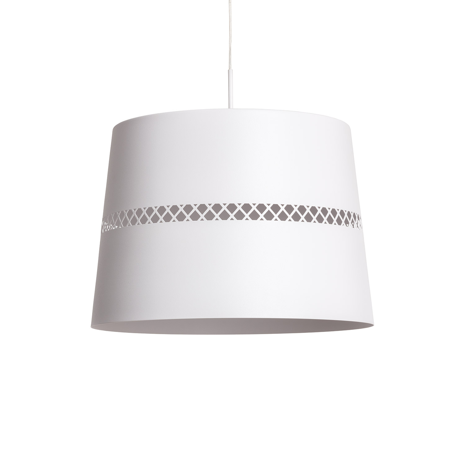 Ledkia Lámpara Colgante LED 28W Metal Walital Blanco Mate