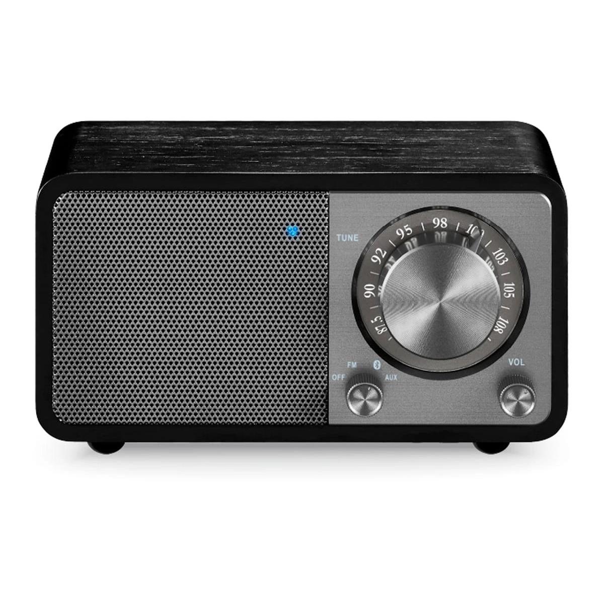 Radio Analógico con Altavoz Radio con mueble de madera Sangean WR-7 PLUS  | FM, roble de medianoche